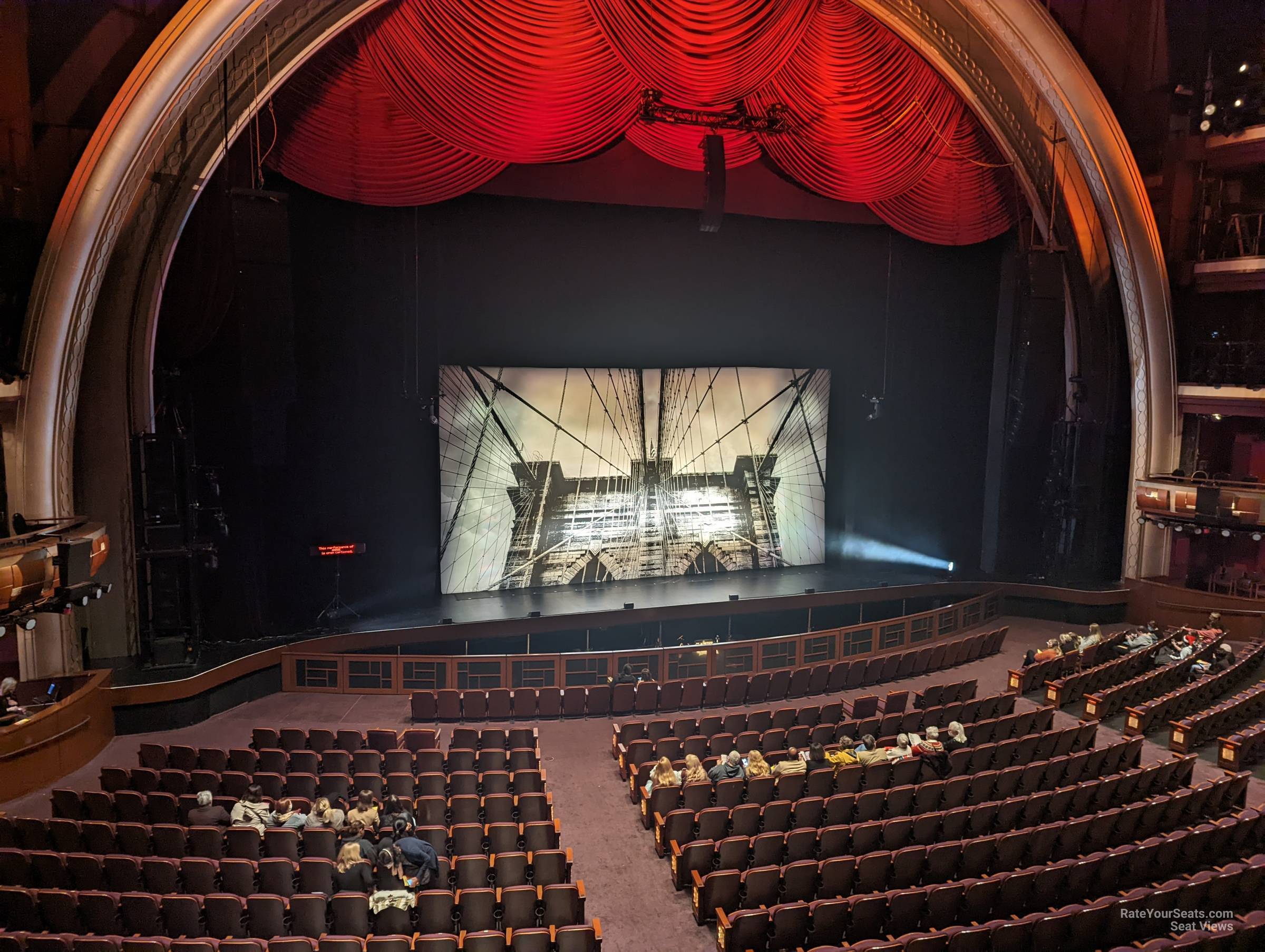 mezzanine 1 left, row a seat view  - dolby theatre