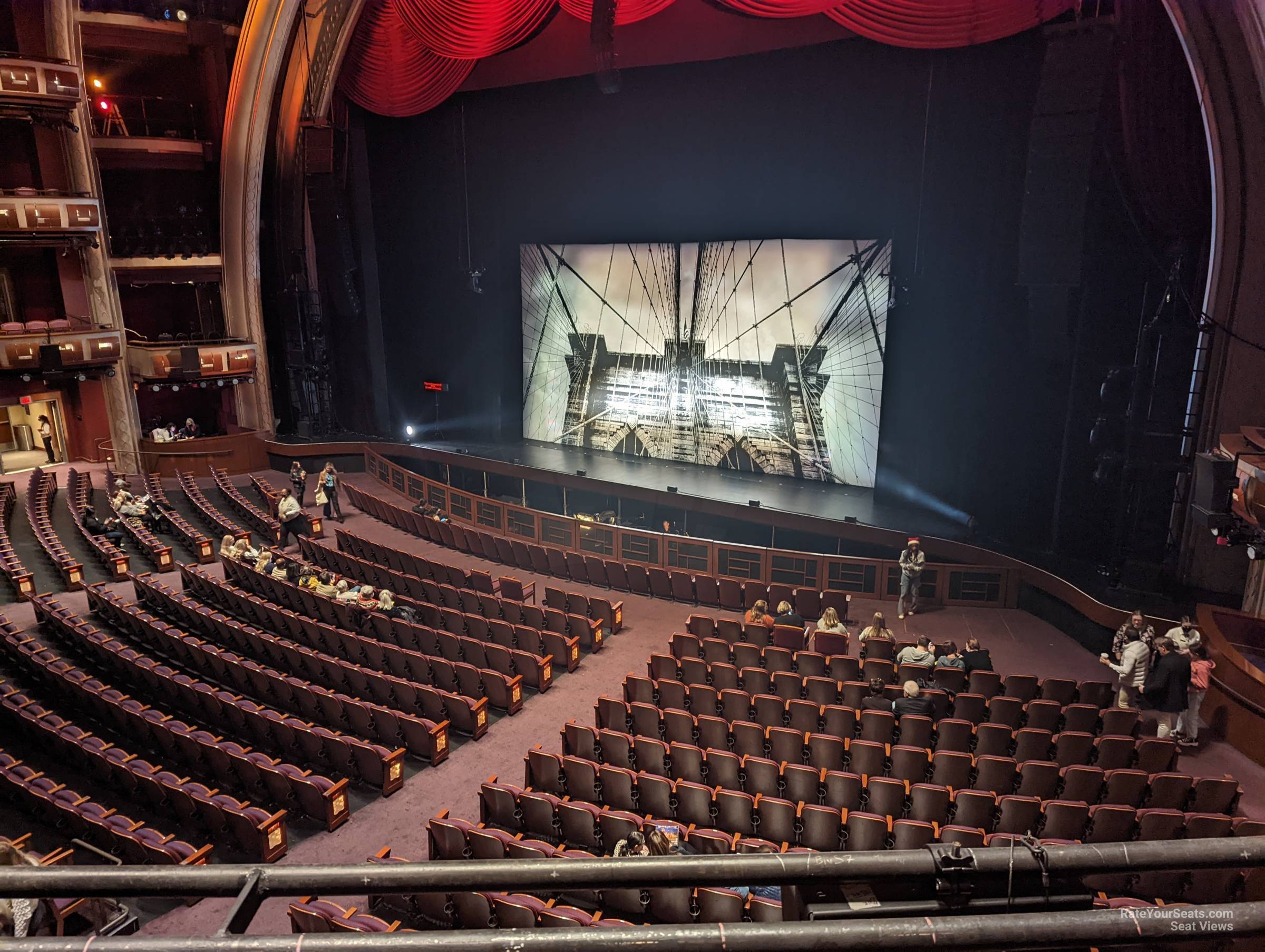 mezzanine 1 right, row a seat view  - dolby theatre