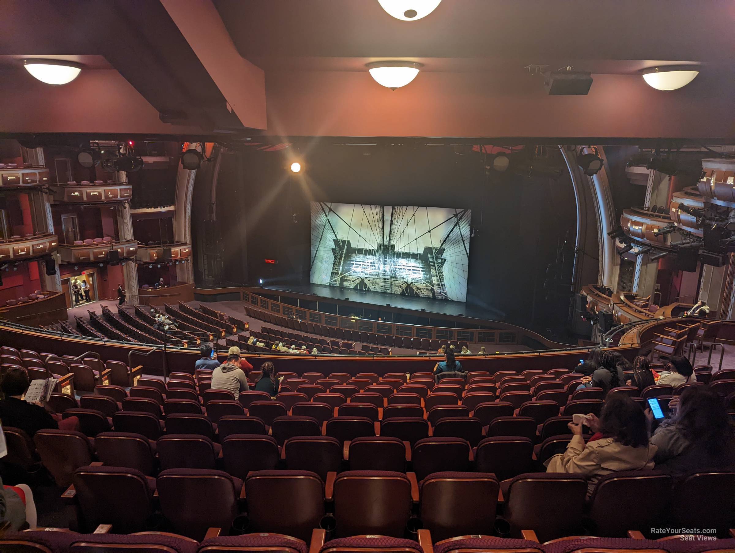 mezzanine 1 right, row m seat view  - dolby theatre