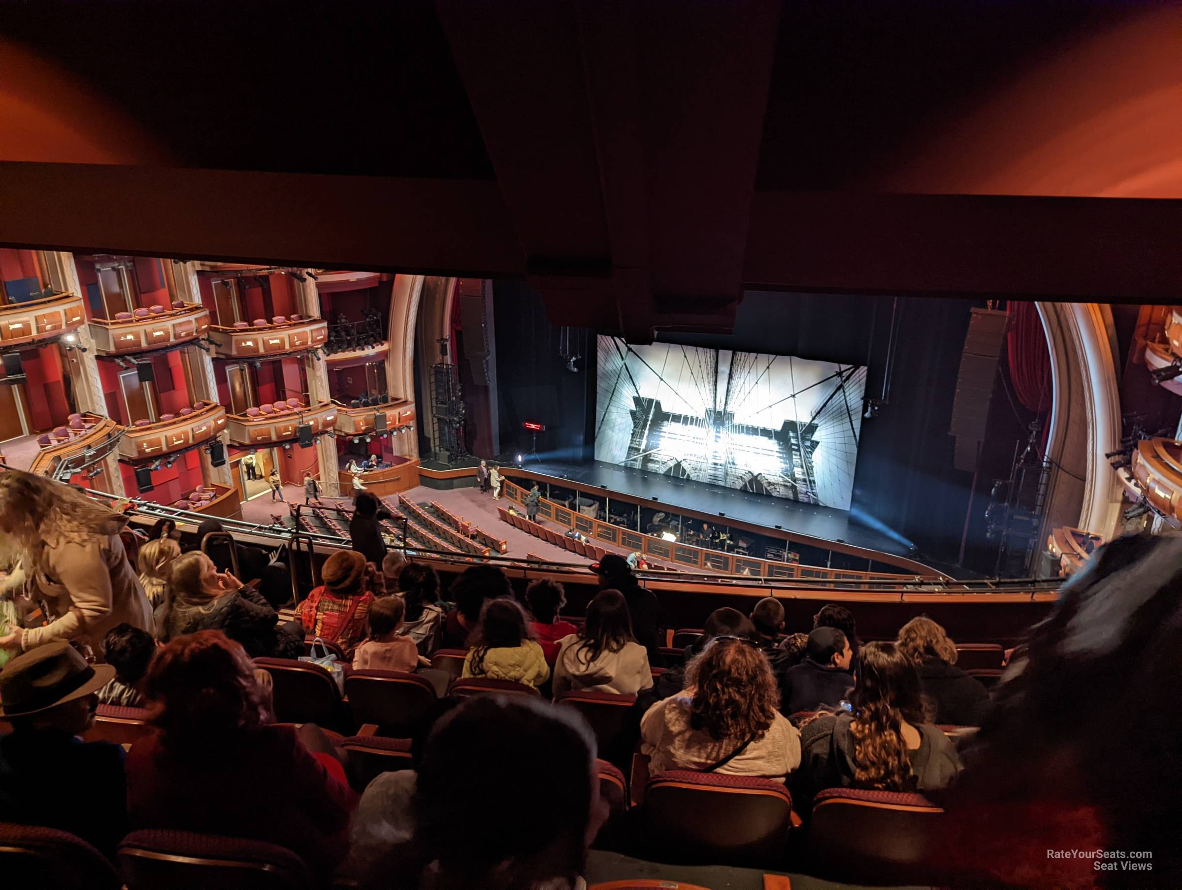 mezzanine 2 right, row j seat view  - dolby theatre