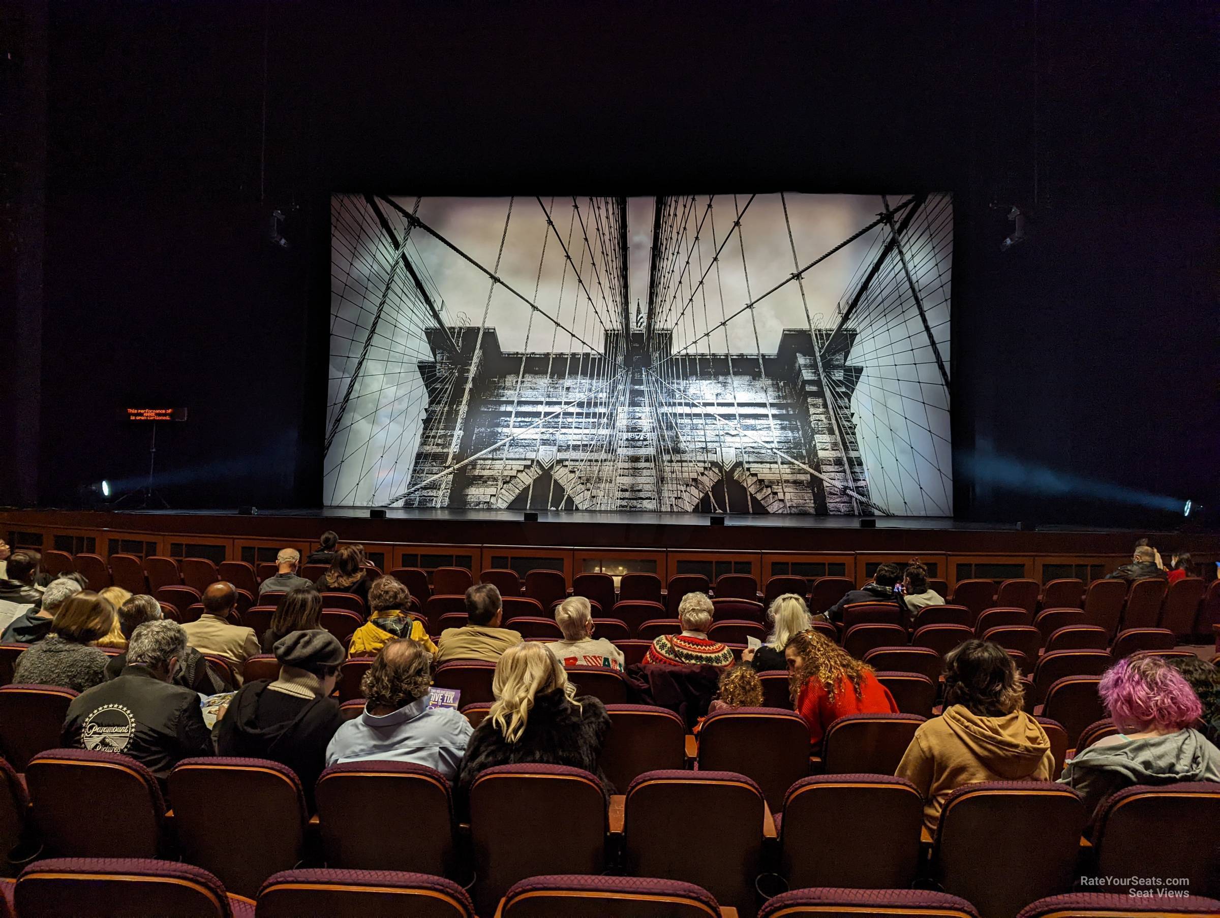 orchestra center, row k seat view  - dolby theatre