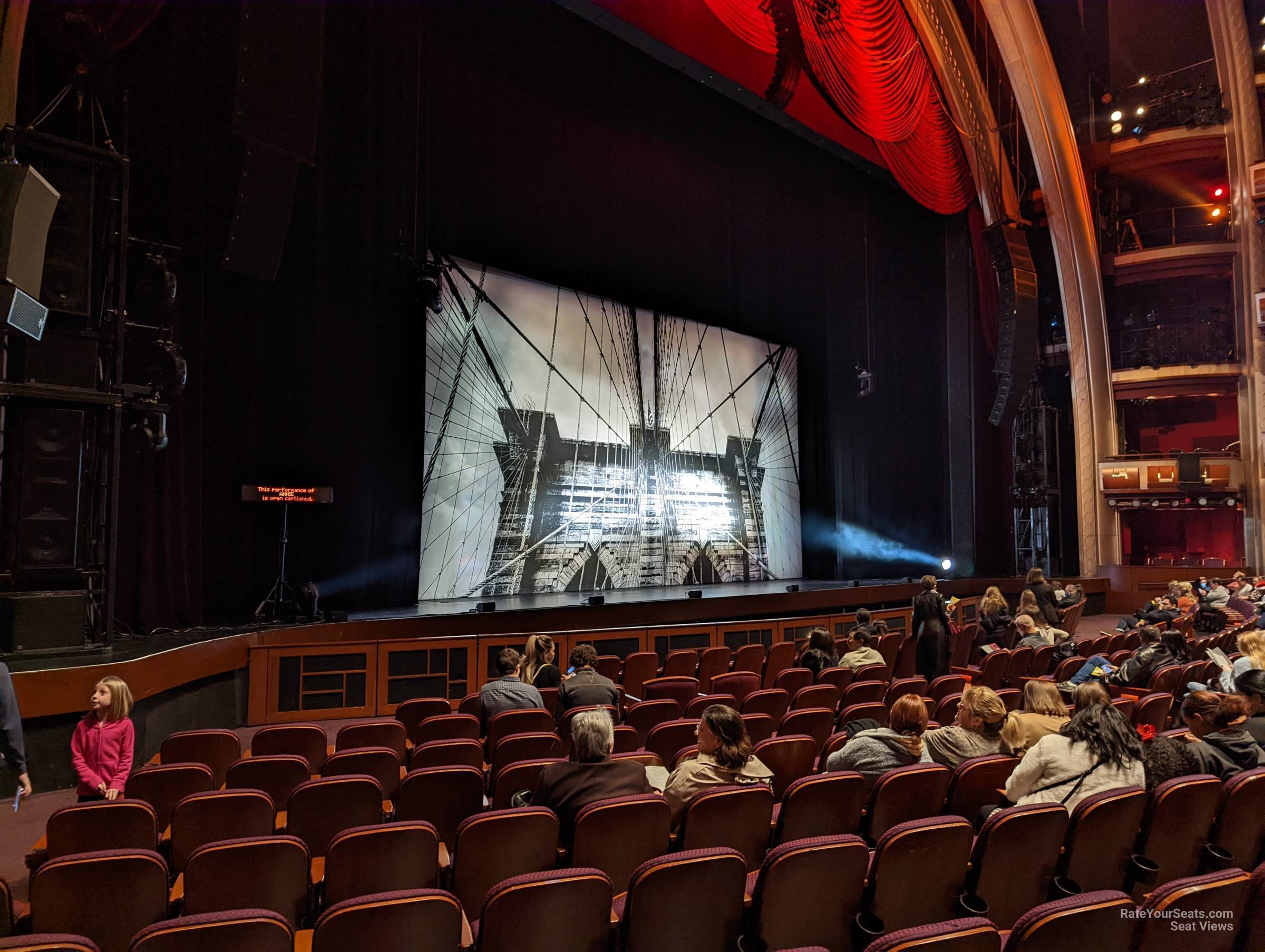 orchestra left, row k seat view  - dolby theatre