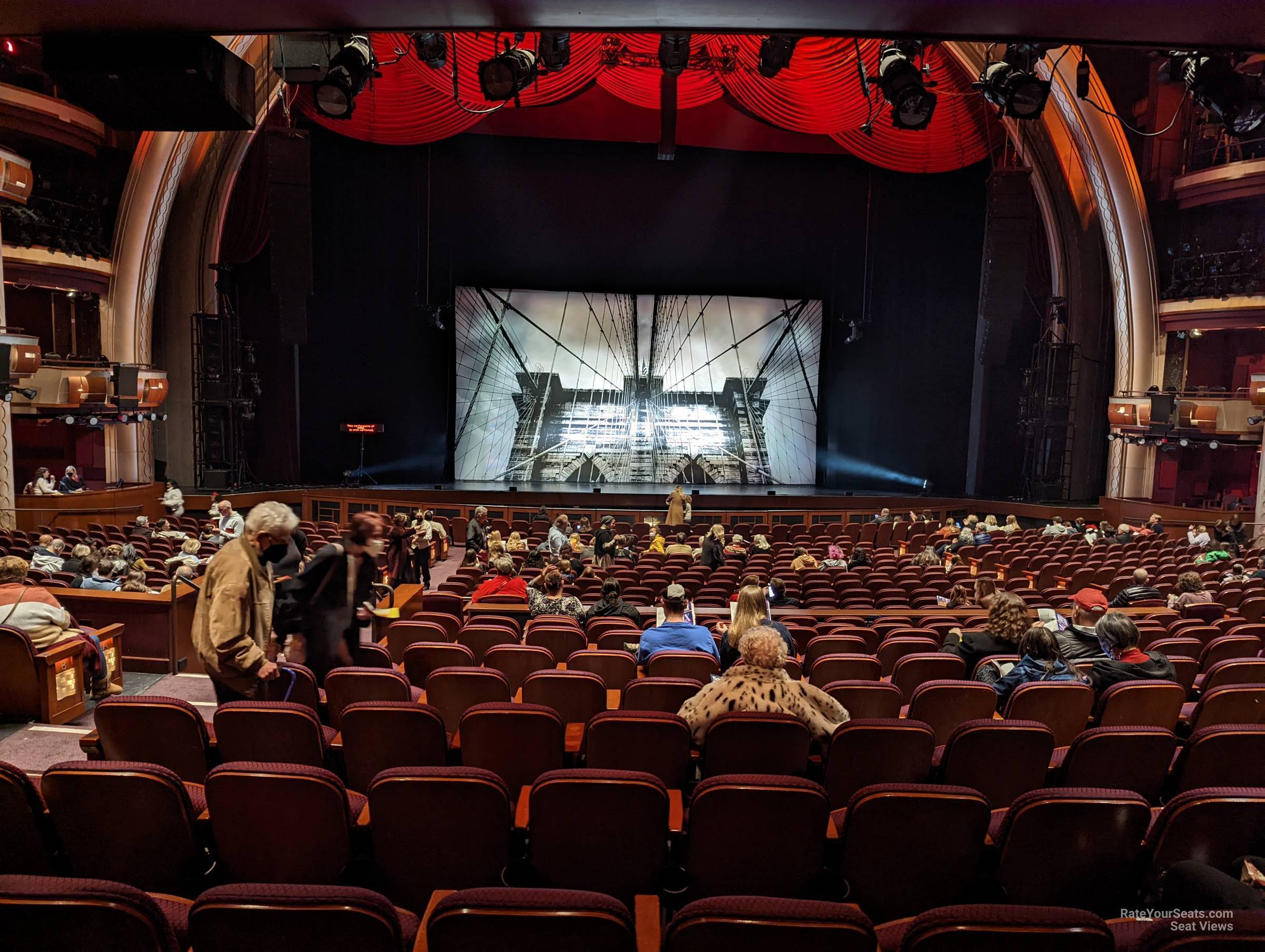 parterre center, row j seat view  - dolby theatre