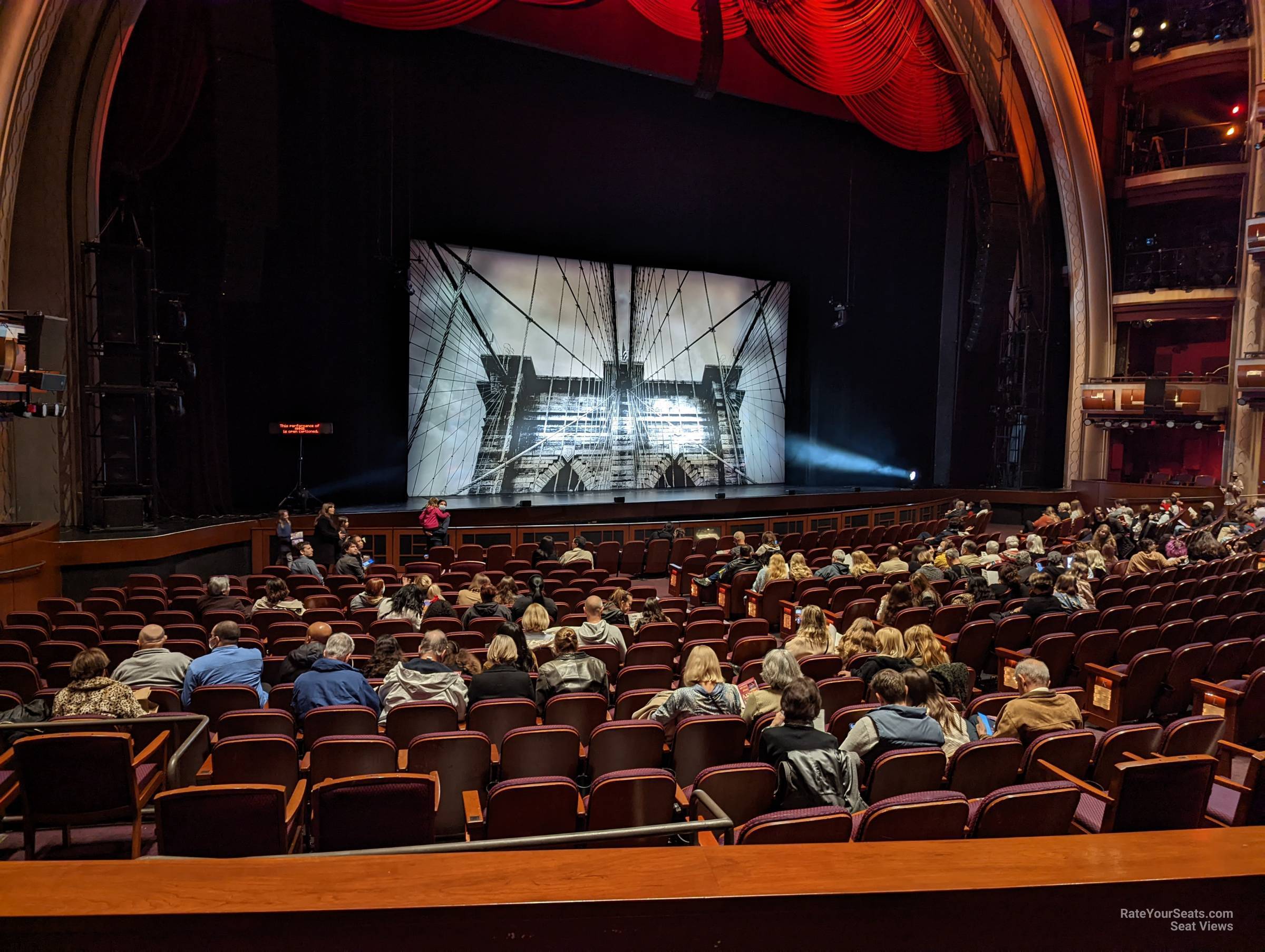 parterre left, row c seat view  - dolby theatre