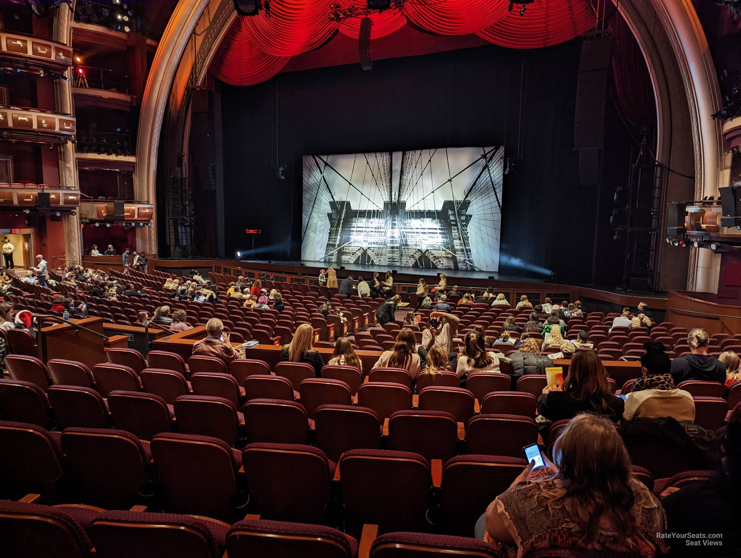 parterre right, row j seat view  - dolby theatre