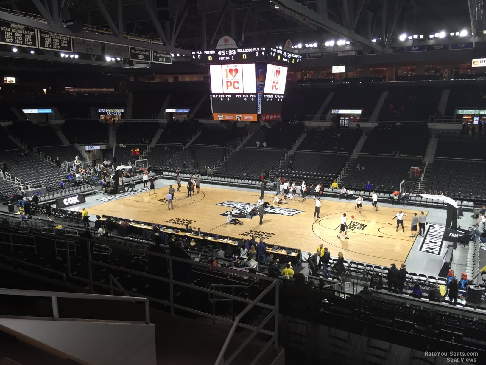 section 229, row f seat view  for basketball - amica mutual pavilion
