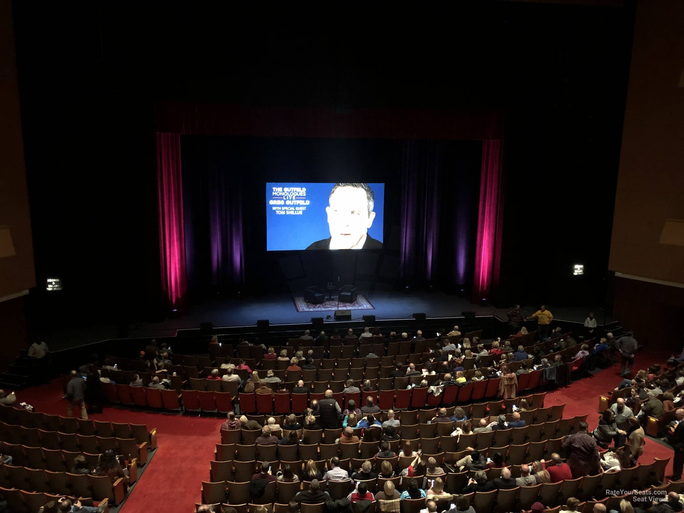 grand tier 6, row c seat view  - durham performing arts center