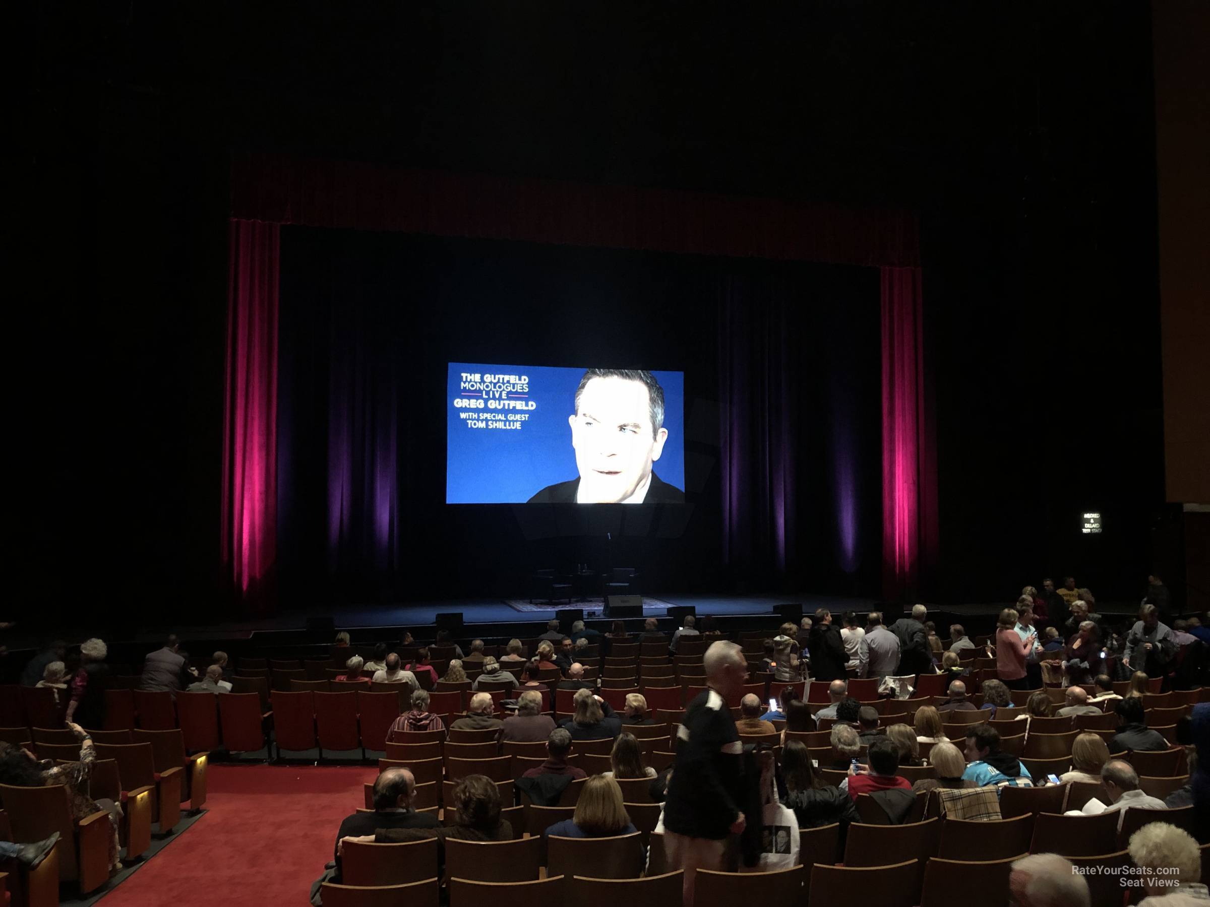 orchestra 3, row s seat view  - durham performing arts center