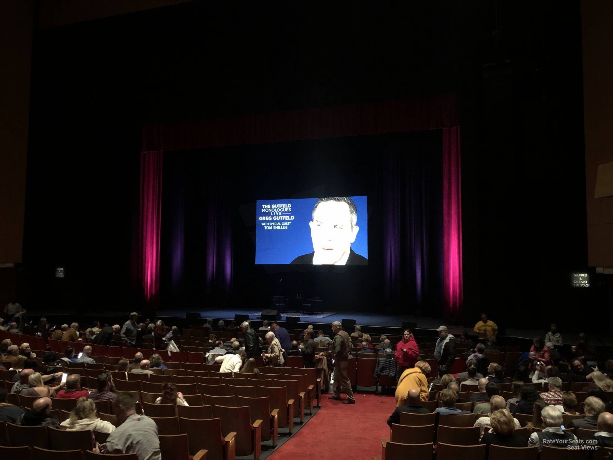 orchestra 4, row s seat view  - durham performing arts center