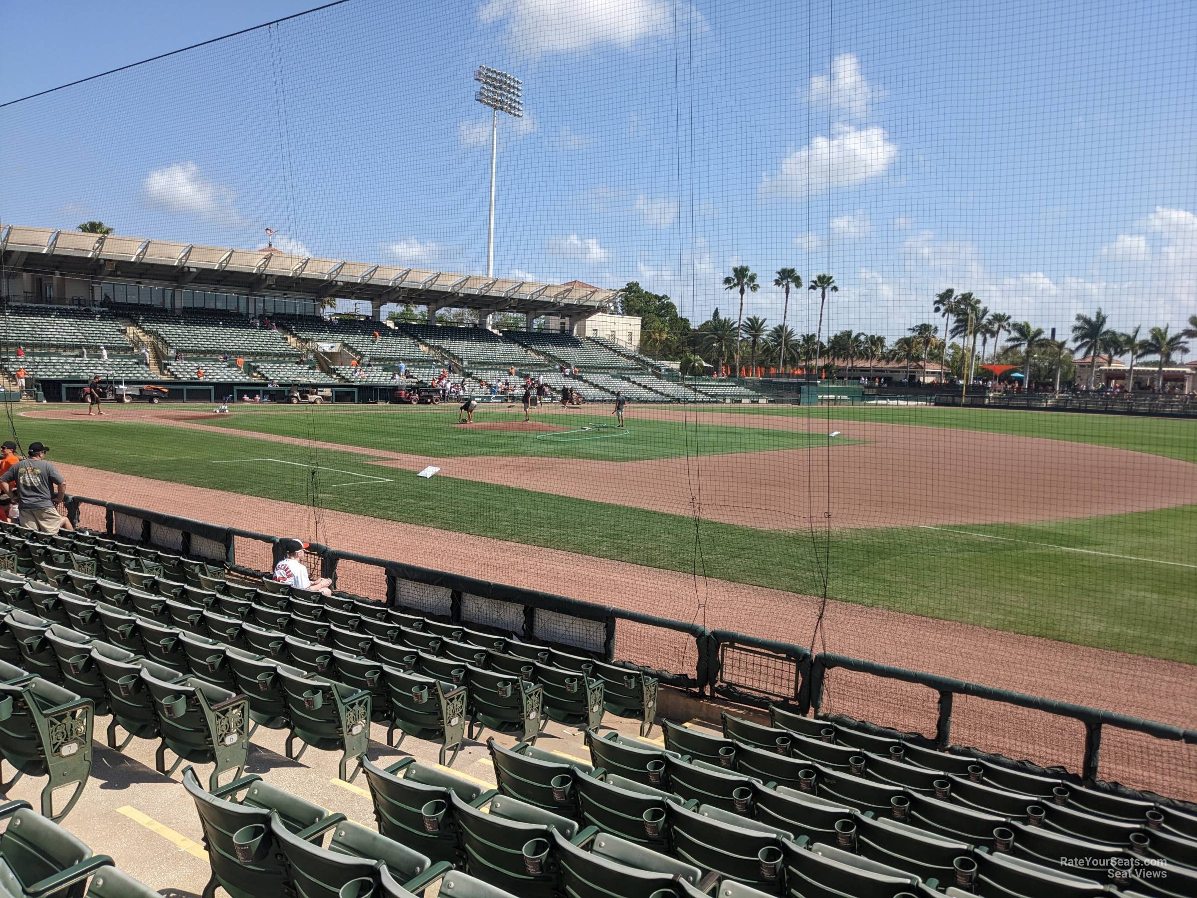 section 104, row 10 seat view  - ed smith stadium