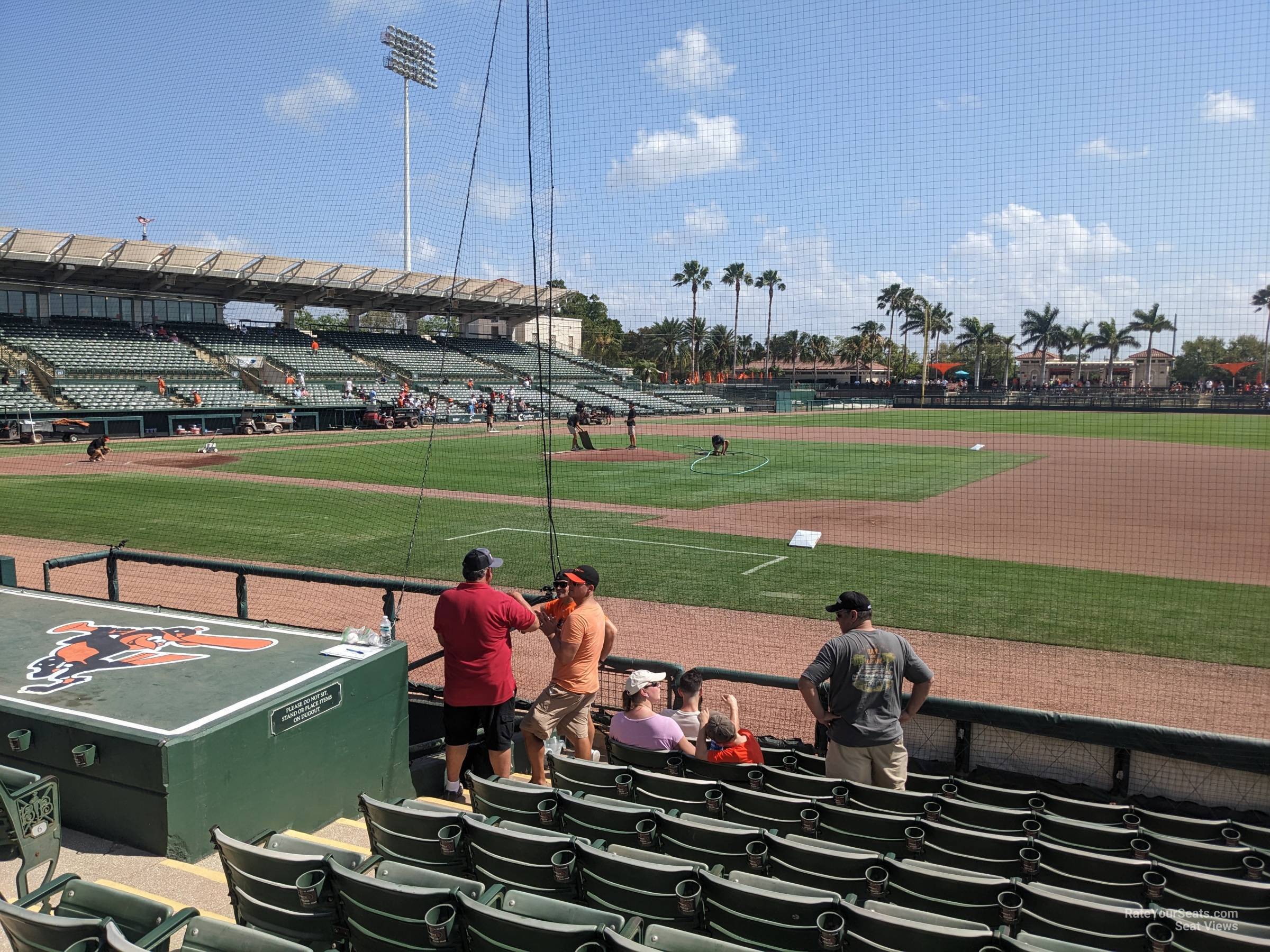 section 106, row 10 seat view  - ed smith stadium