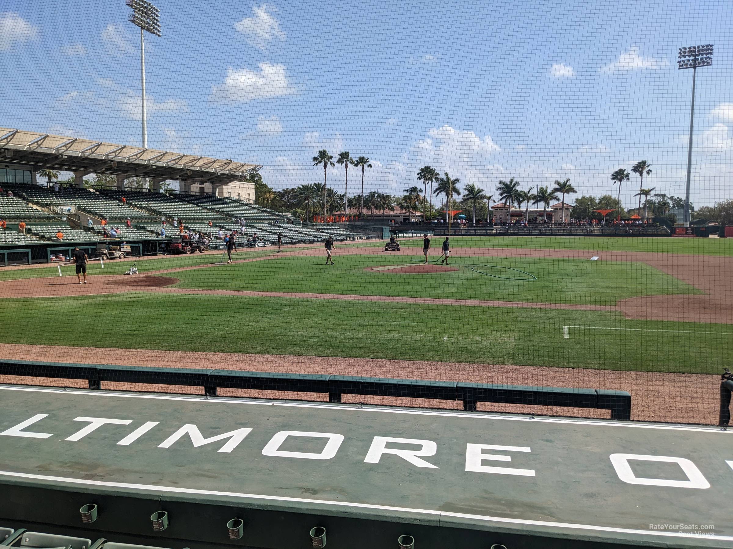 section 108, row 10 seat view  - ed smith stadium