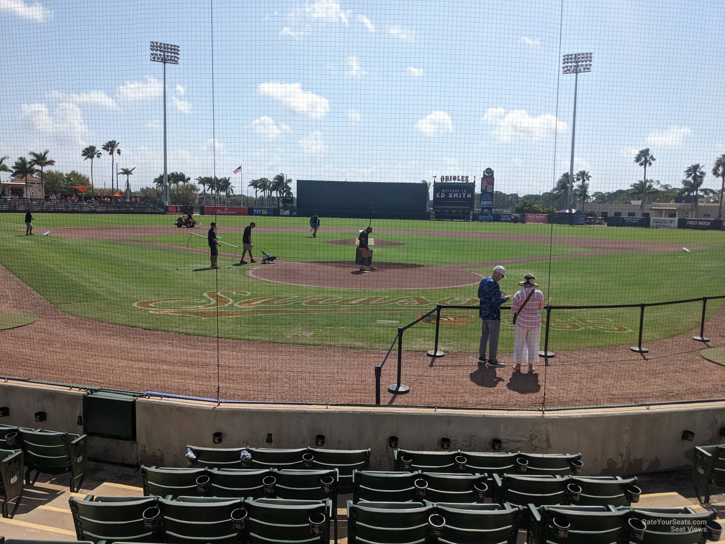 section 113, row 7 seat view  - ed smith stadium