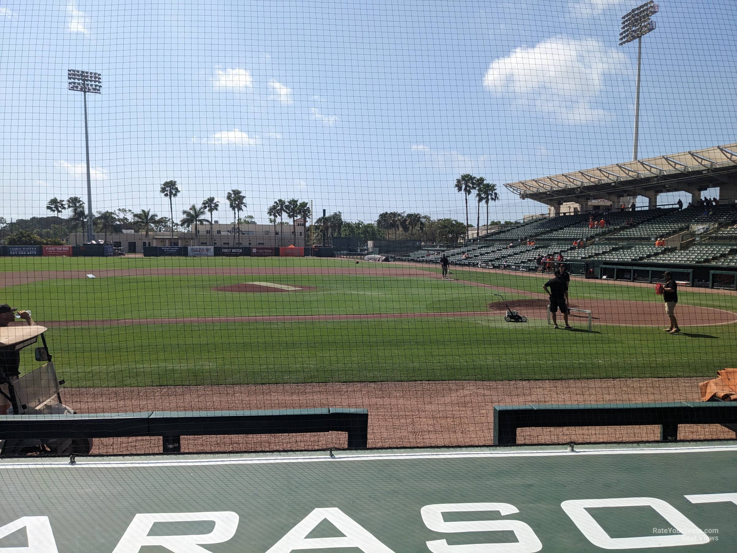 section 117, row 8 seat view  - ed smith stadium