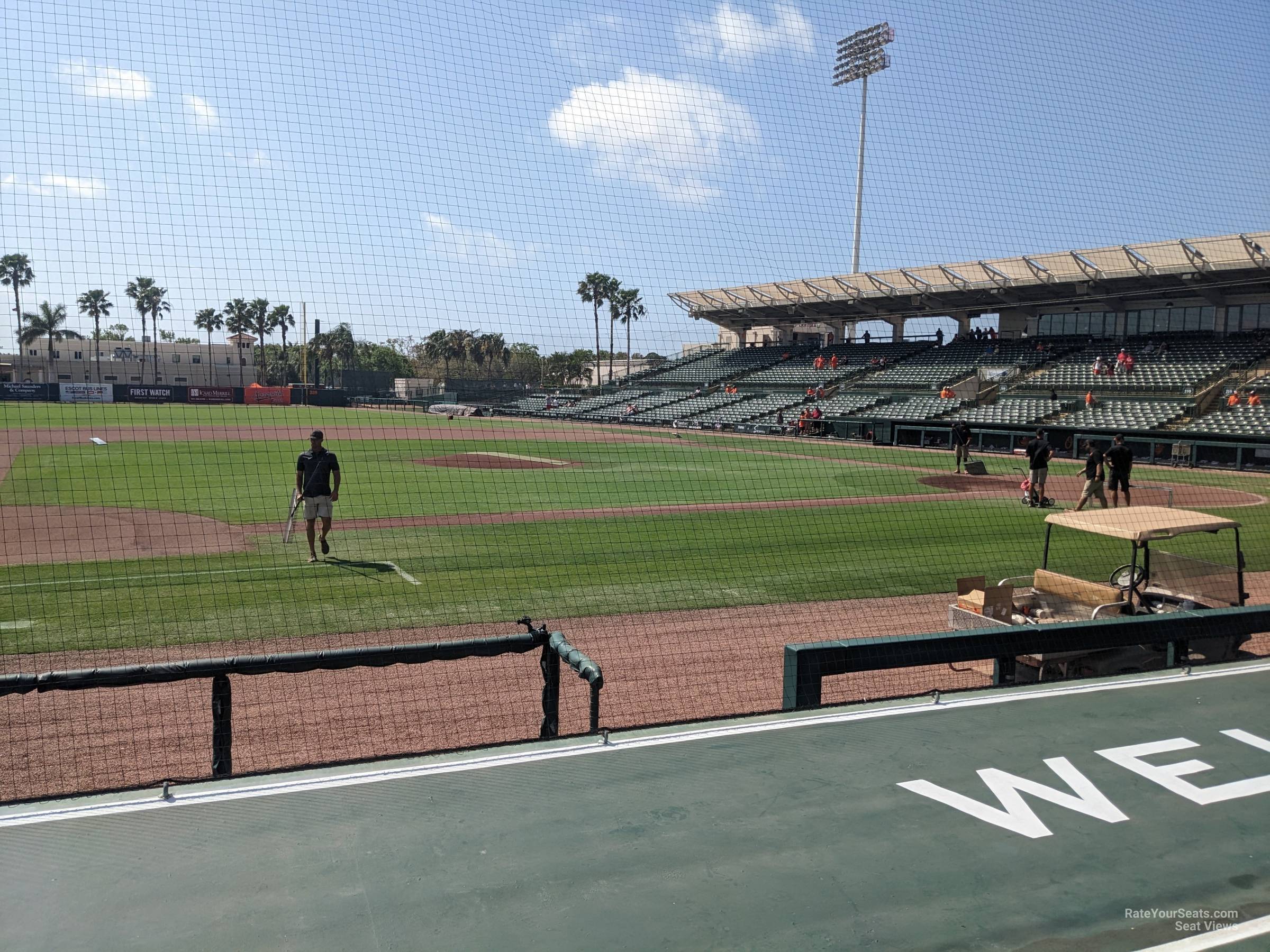 section 119, row 8 seat view  - ed smith stadium