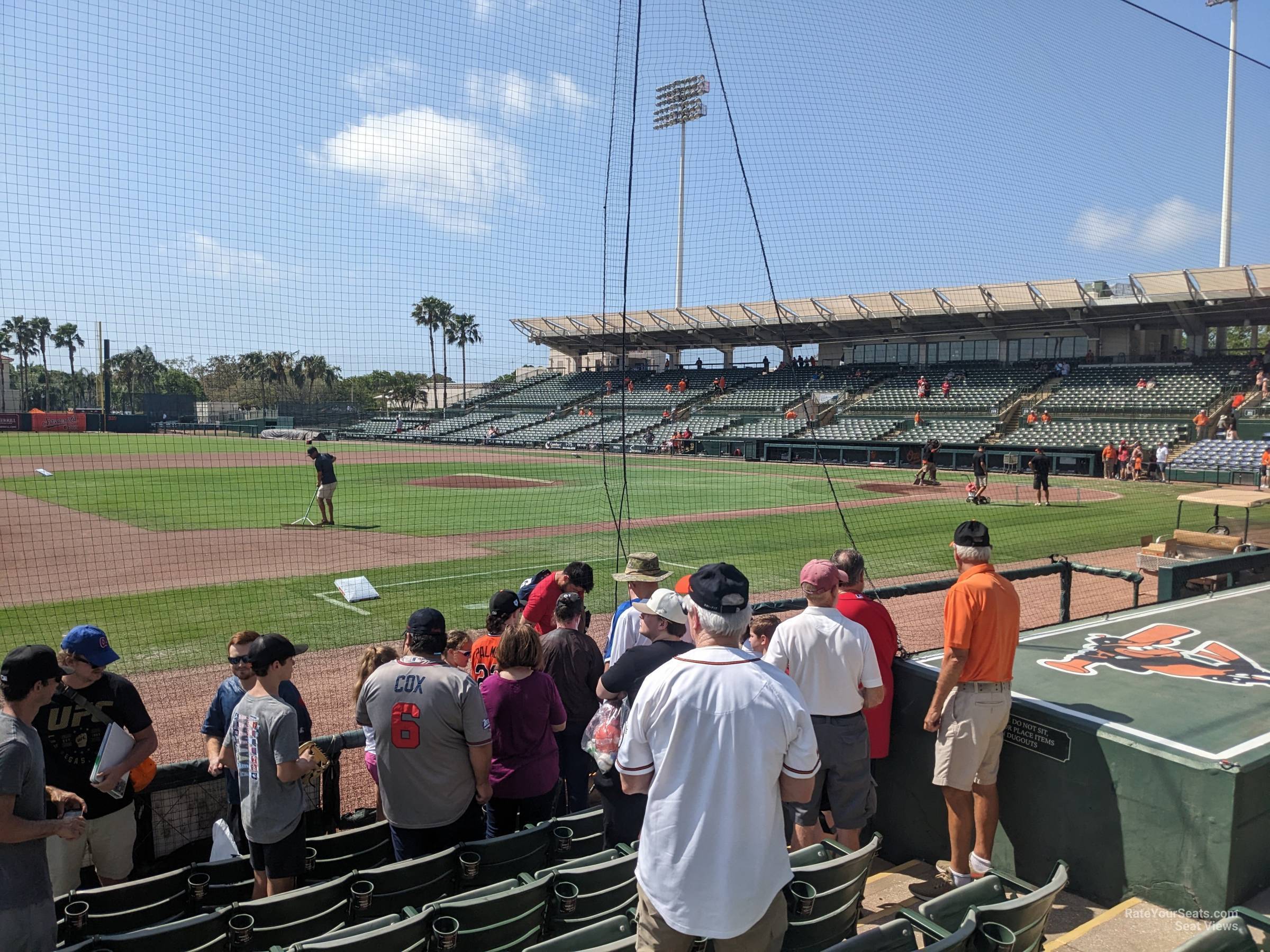 section 120, row 8 seat view  - ed smith stadium