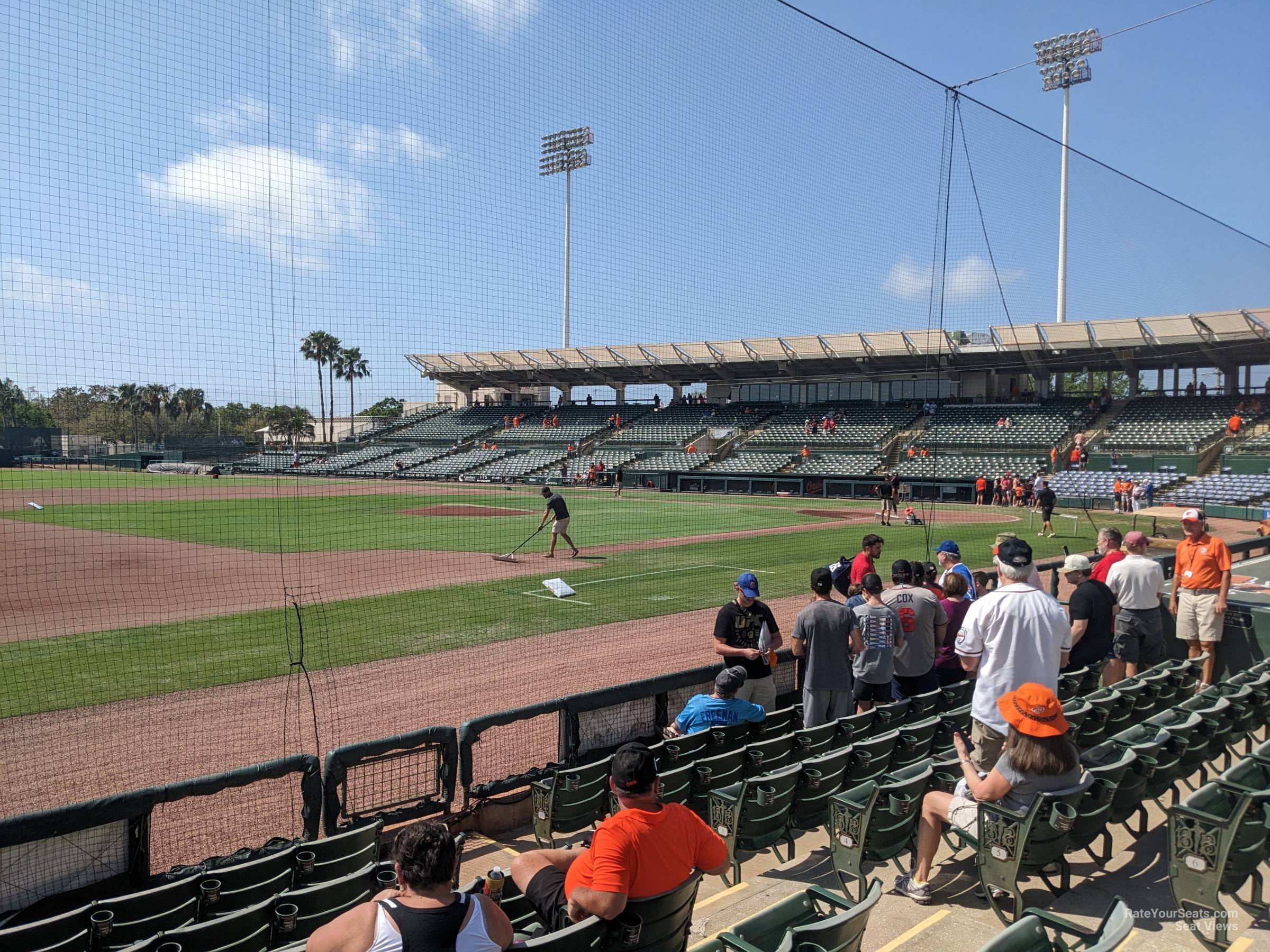 section 121, row 8 seat view  - ed smith stadium