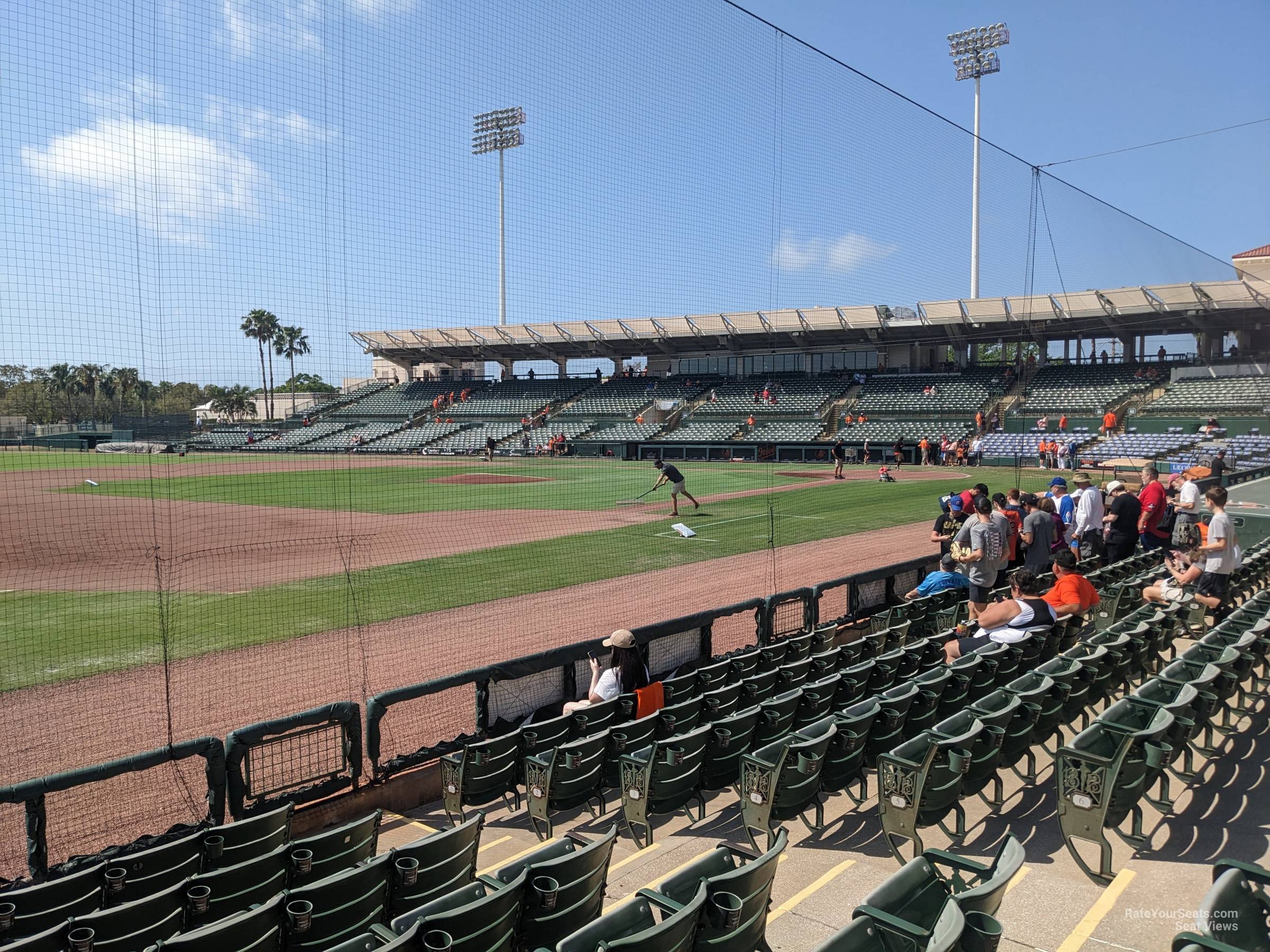 section 122, row 8 seat view  - ed smith stadium