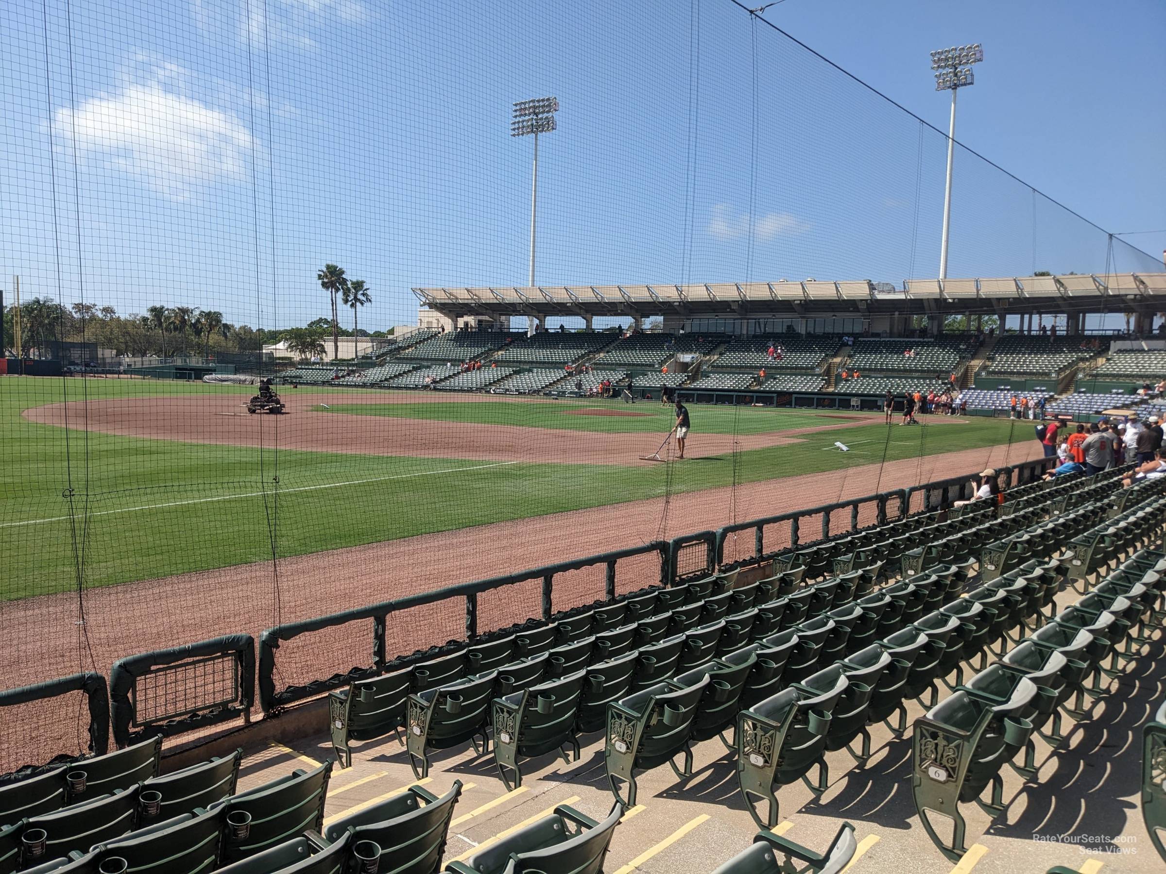 section 124, row 8 seat view  - ed smith stadium