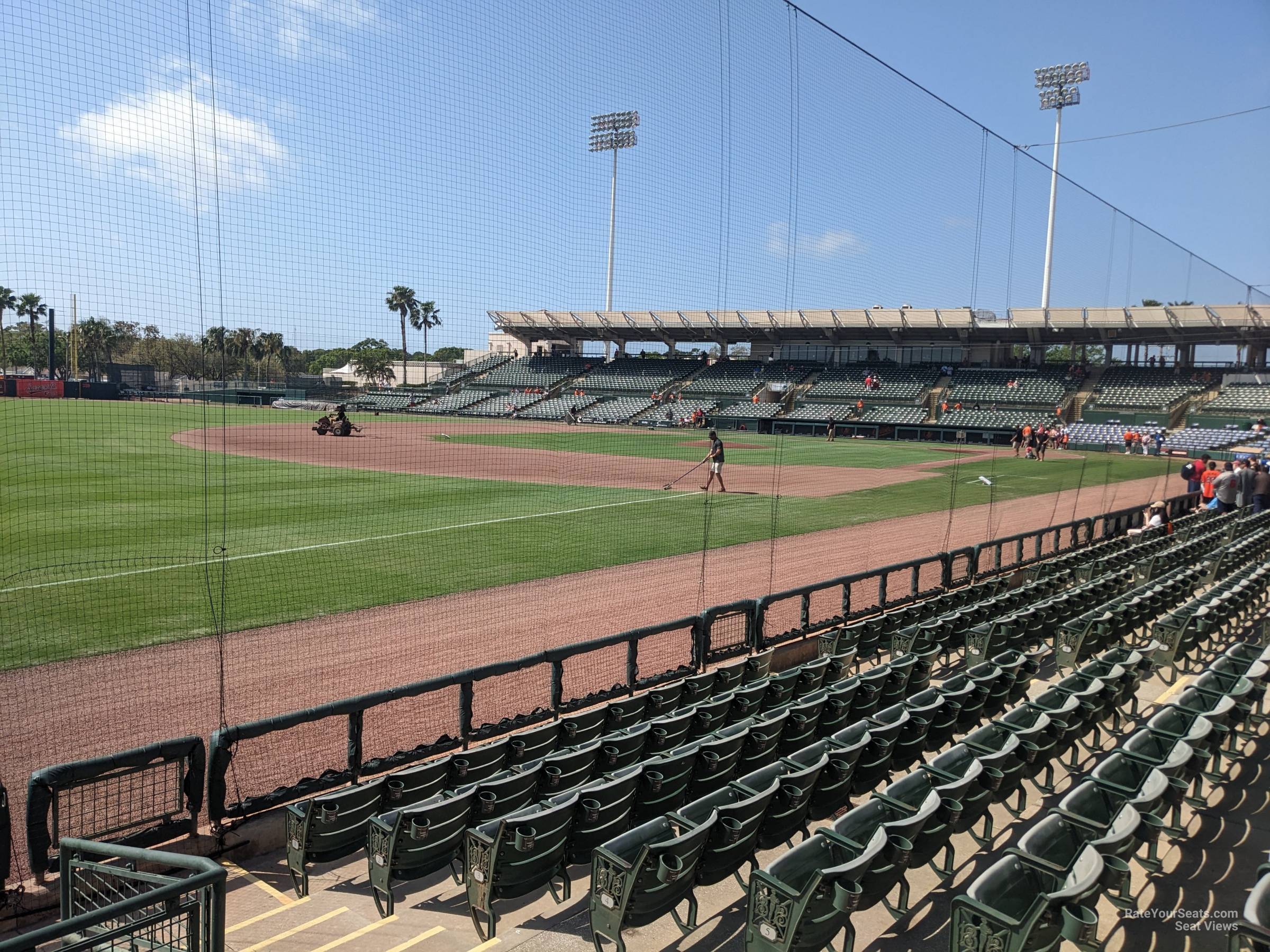 section 125, row 8 seat view  - ed smith stadium