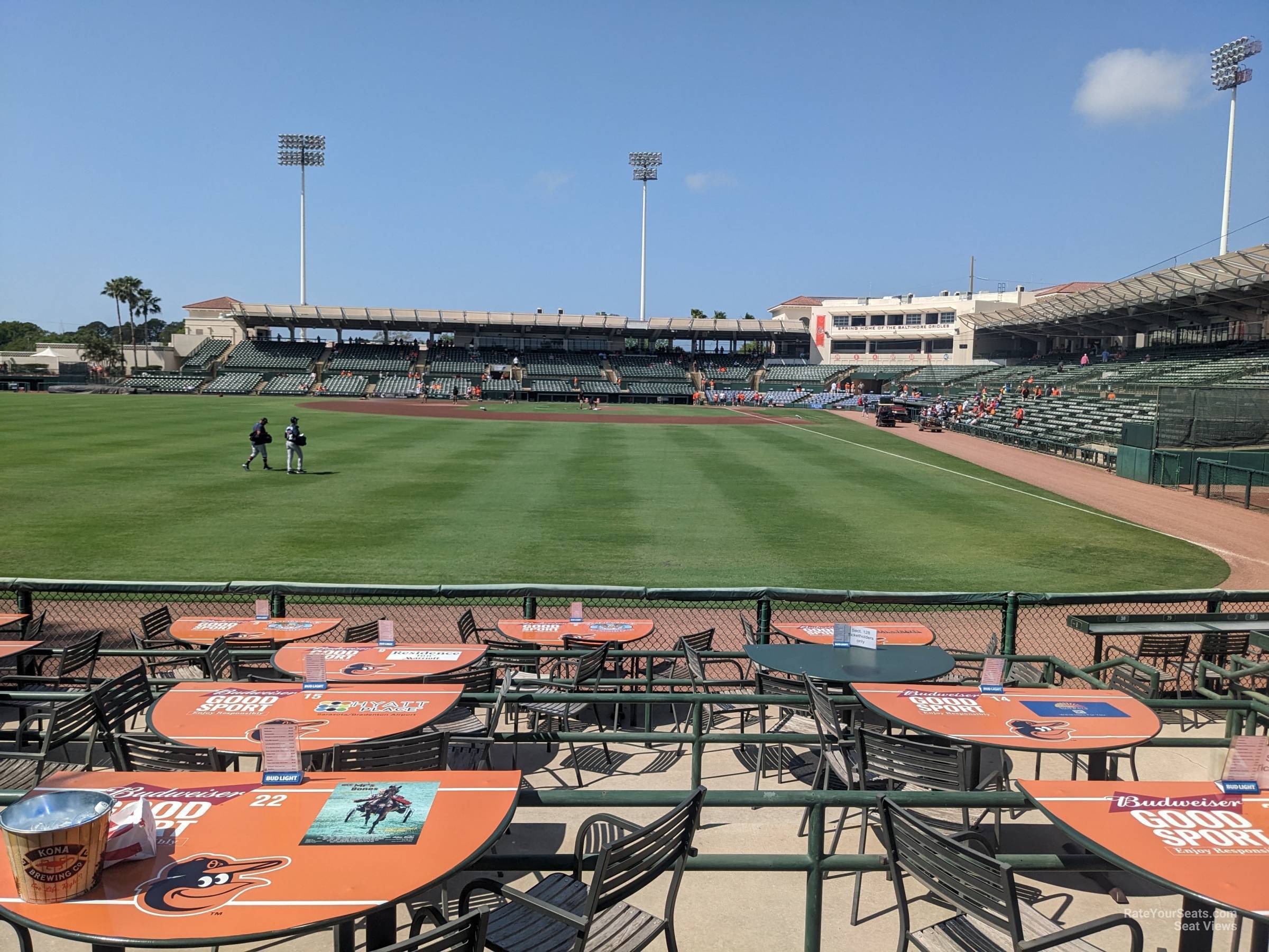 section 128, row 5 seat view  - ed smith stadium