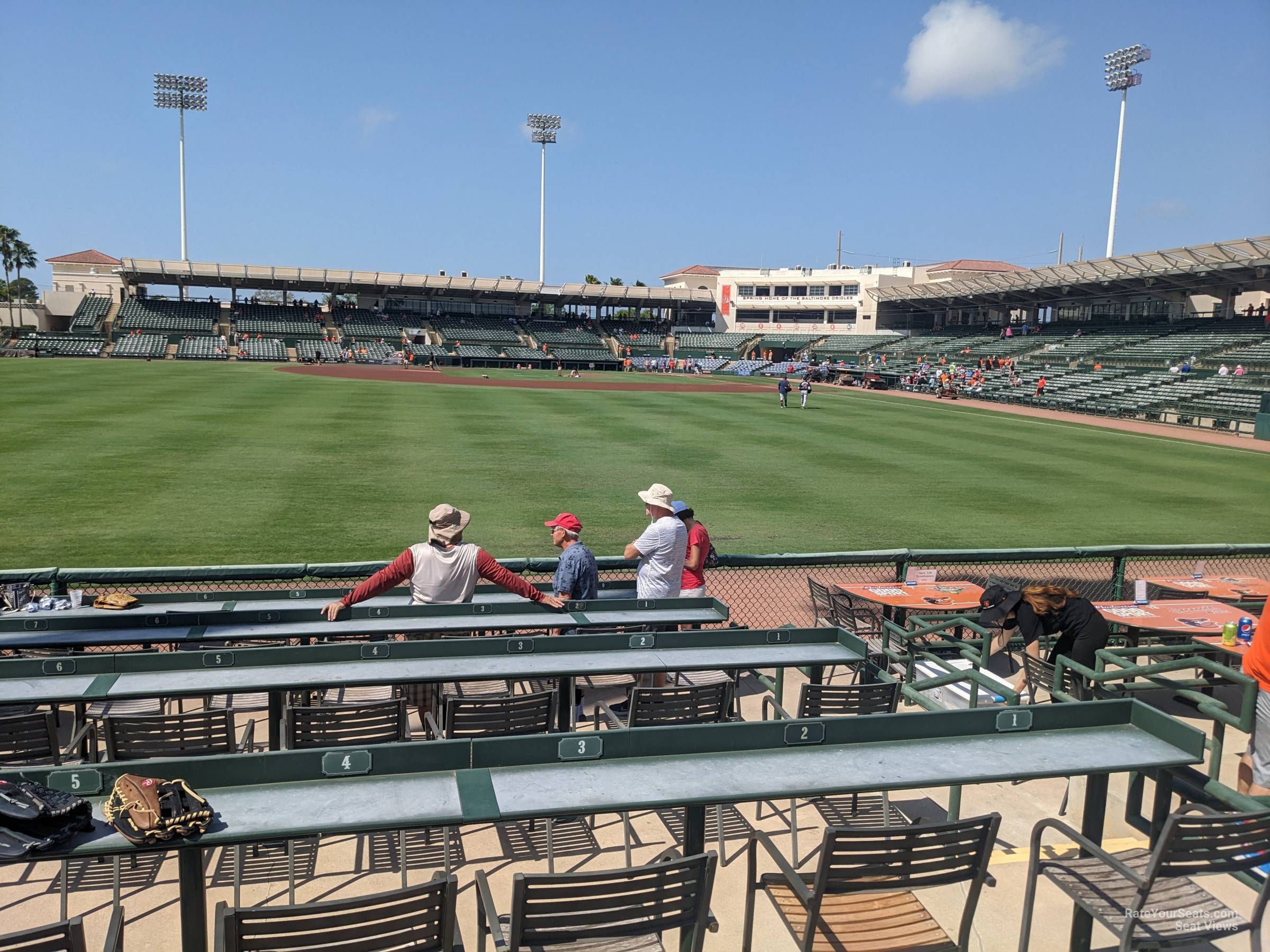 section 129, row 5 seat view  - ed smith stadium