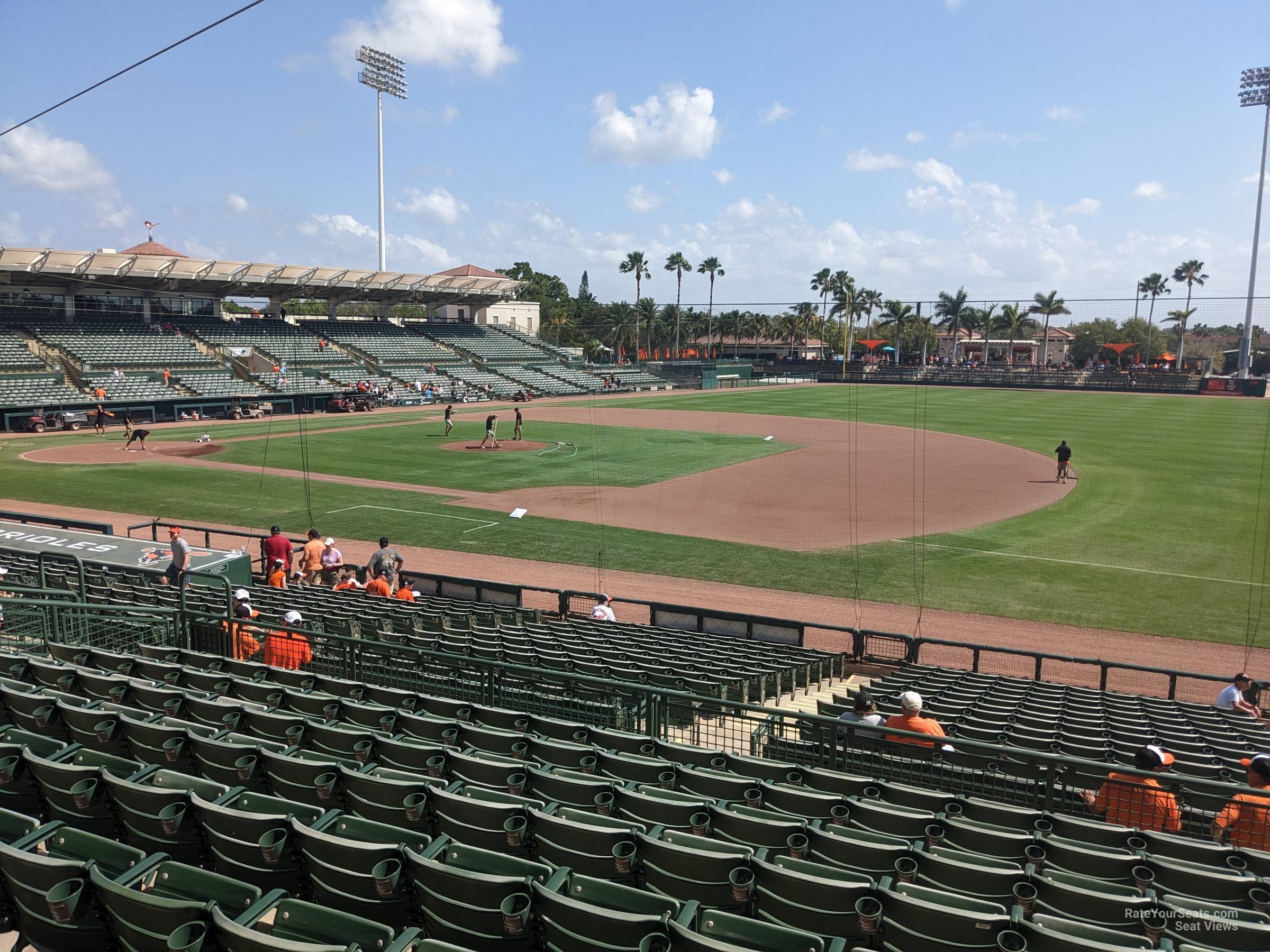 section 205, row 9 seat view  - ed smith stadium