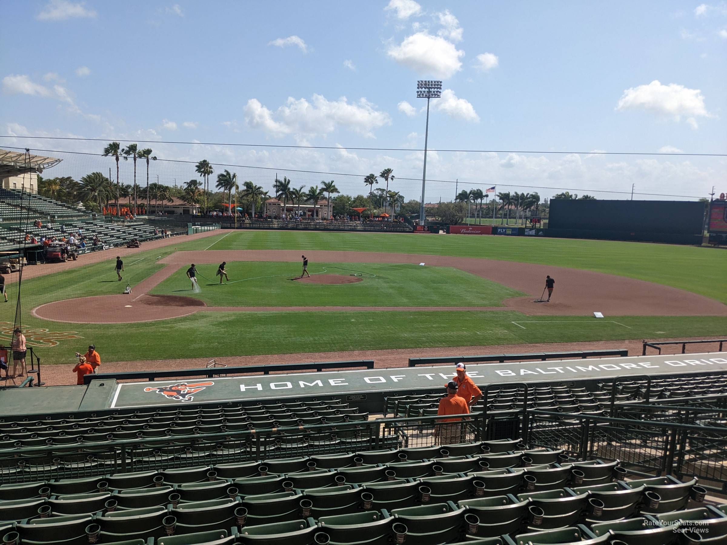 section 210, row 9 seat view  - ed smith stadium