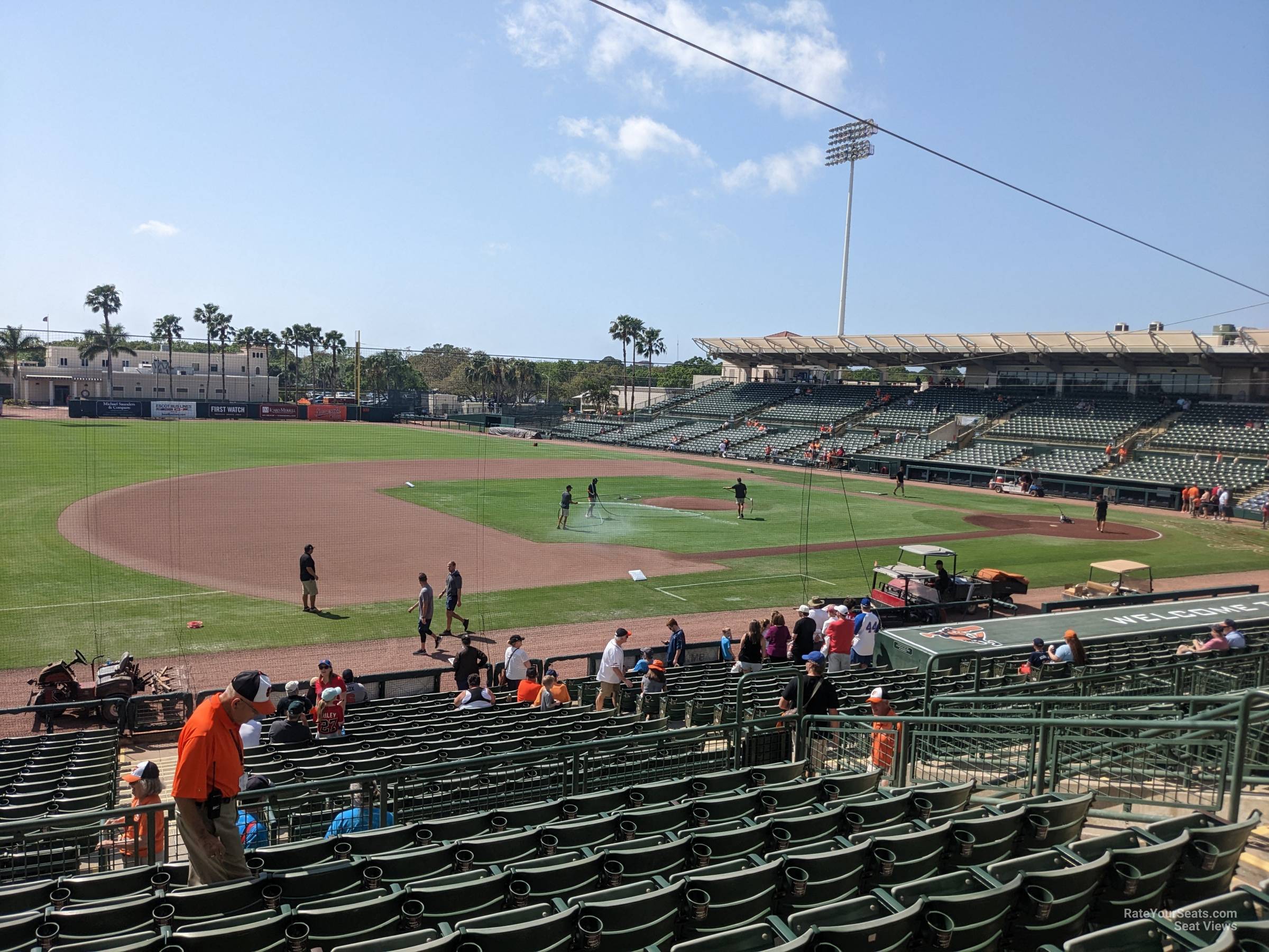 section 221, row 9 seat view  - ed smith stadium