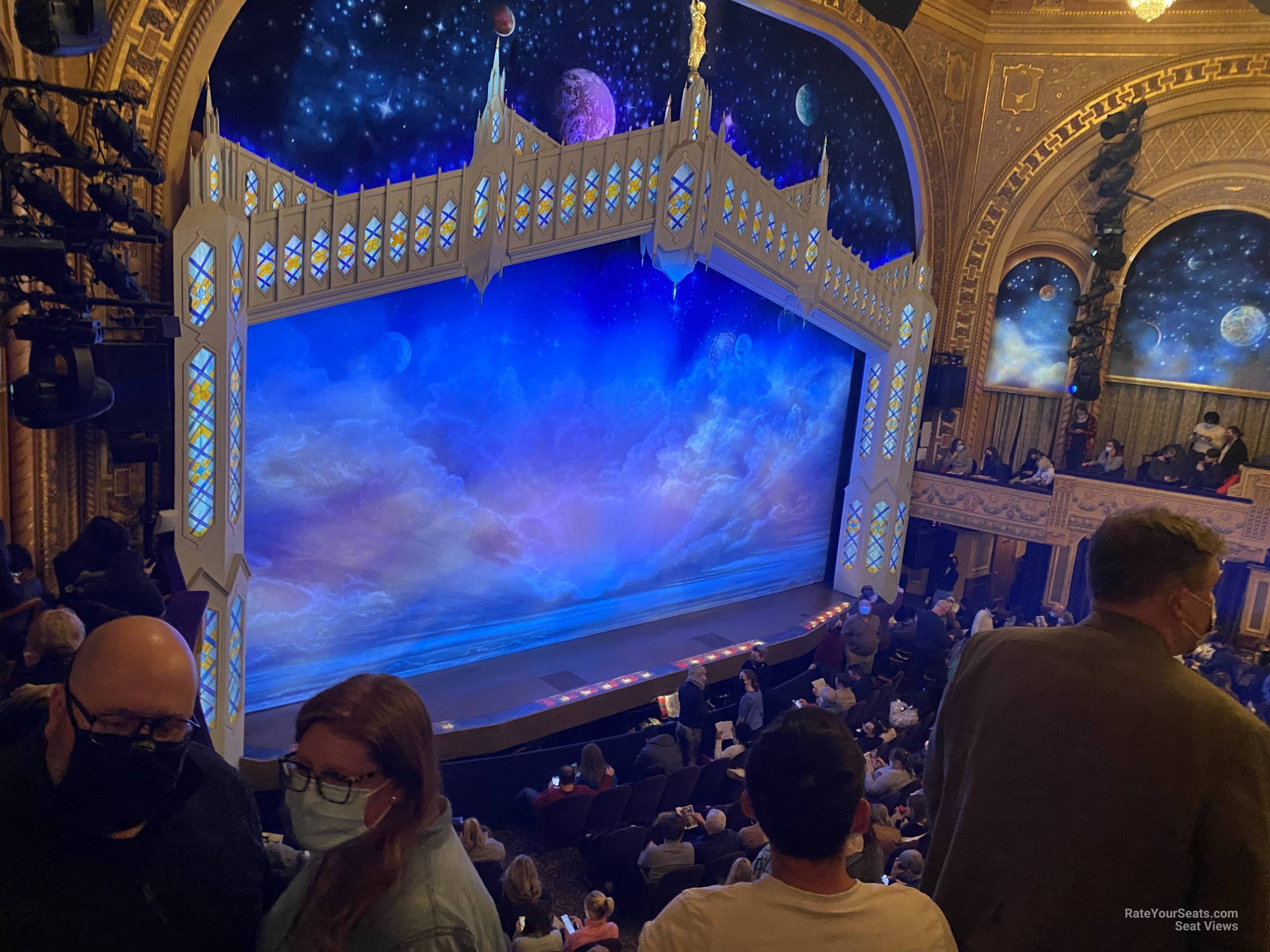 mezzanine sides, row a seat view  - eugene o