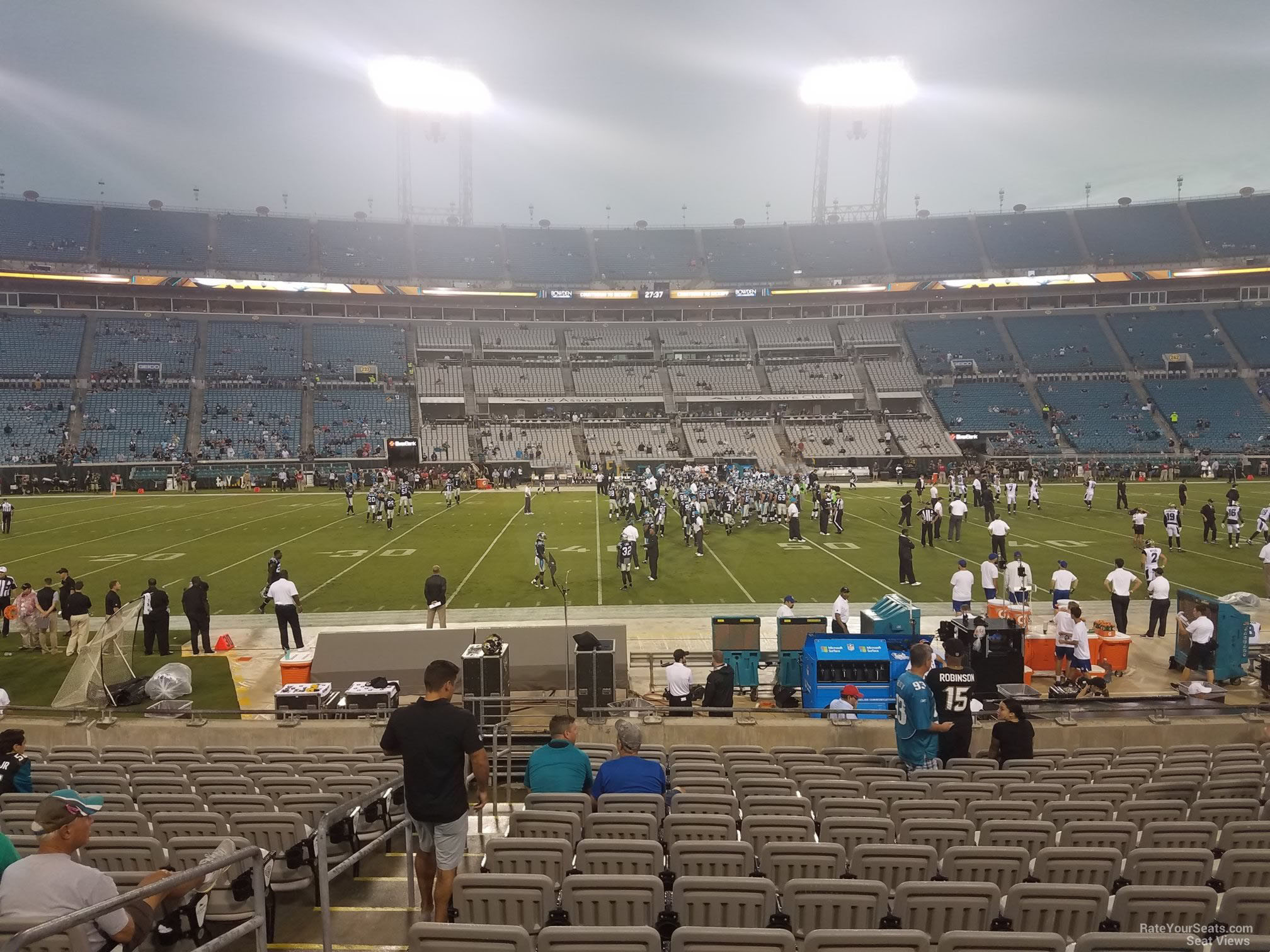 club 10 seat view  - tiaa bank field