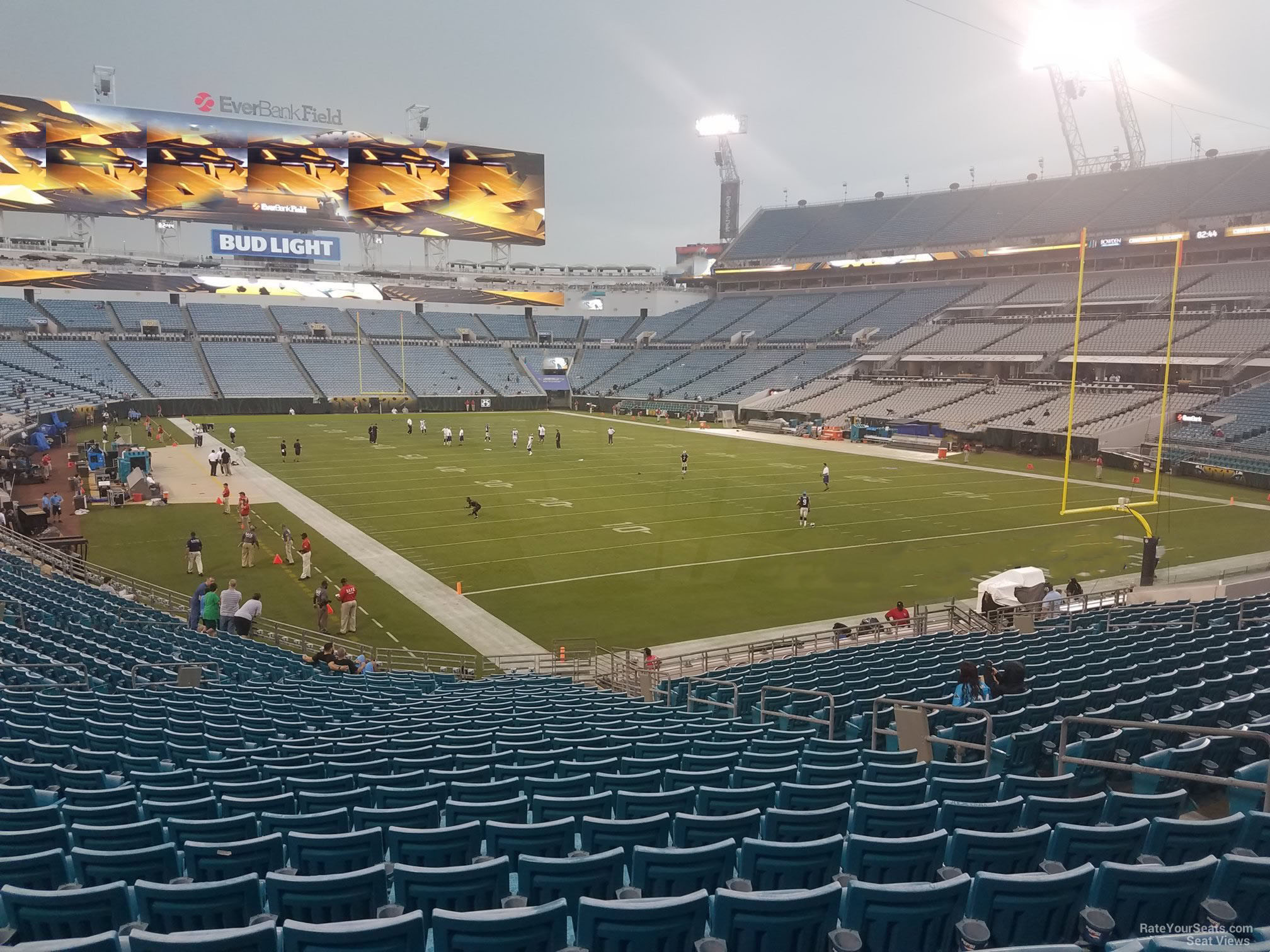 section 101, row cc seat view  - everbank stadium