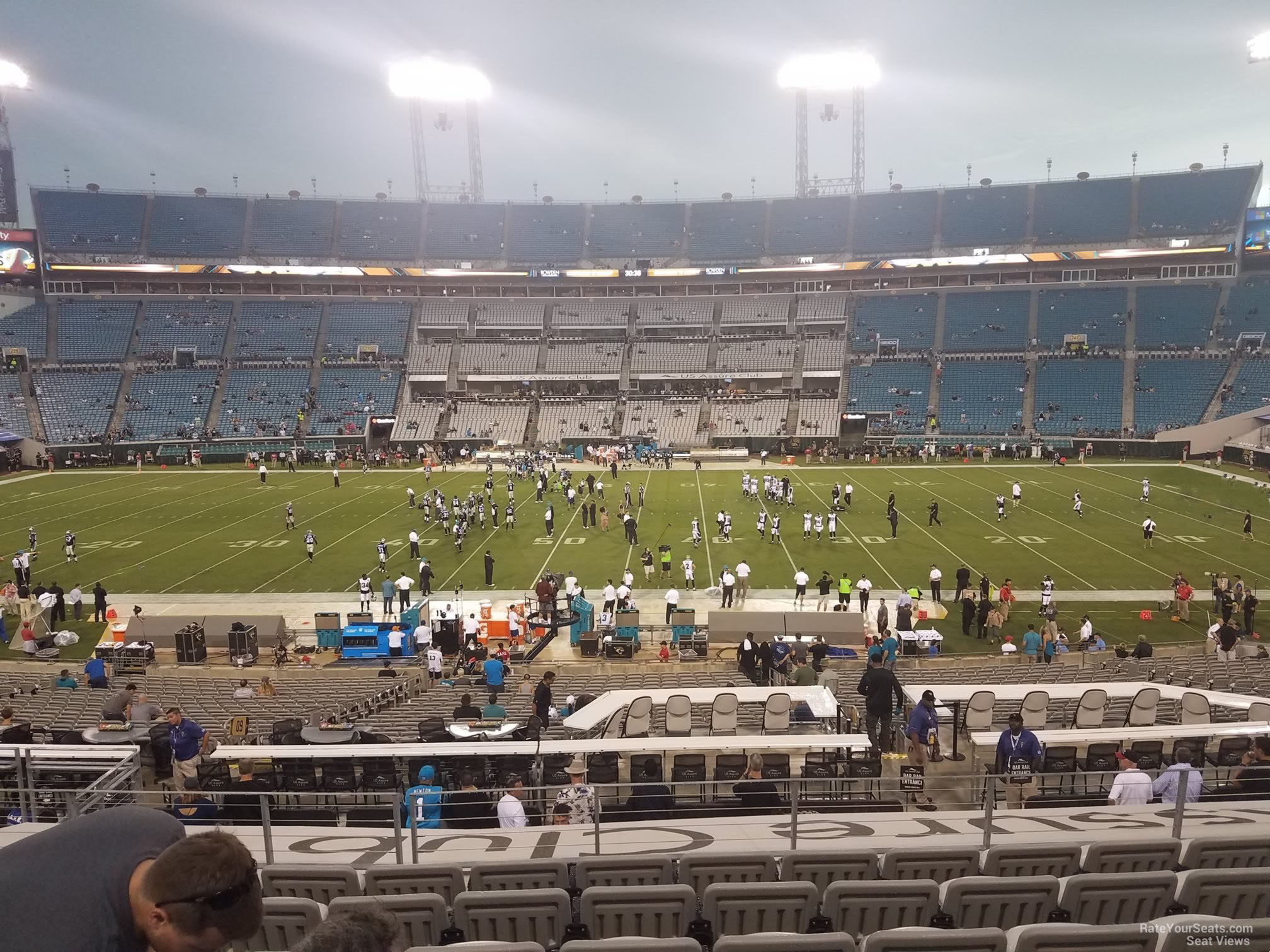 section 109, row h seat view - tiaa bank field