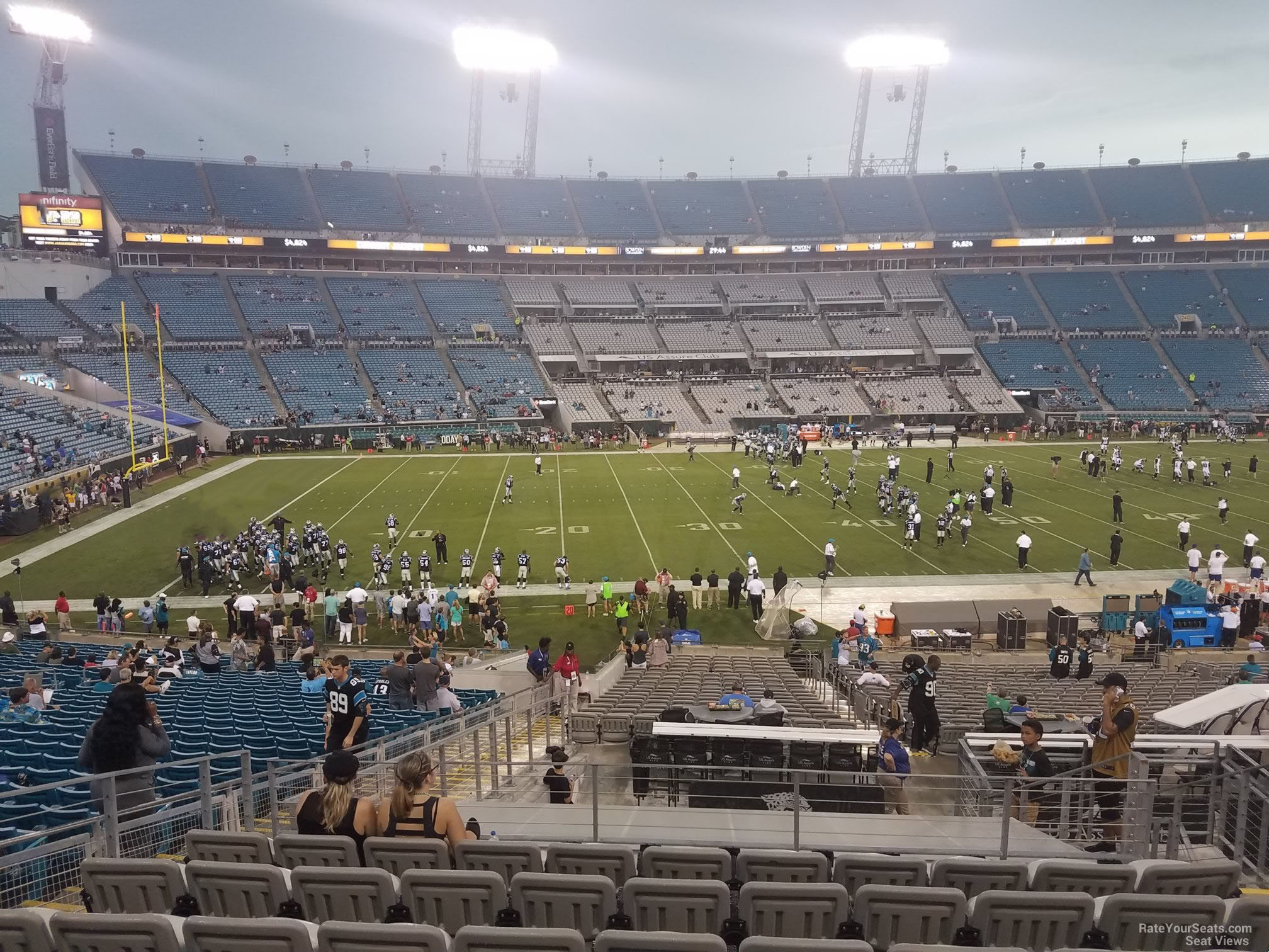section 112, row h seat view  - tiaa bank field
