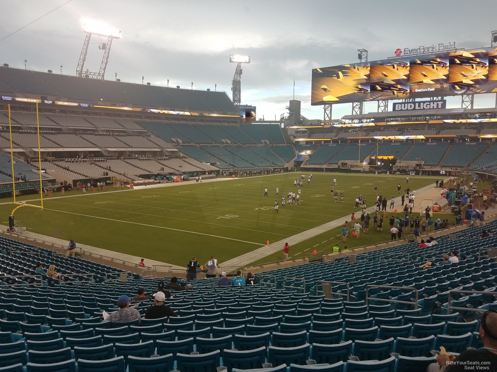 section 118, row cc seat view  - tiaa bank field