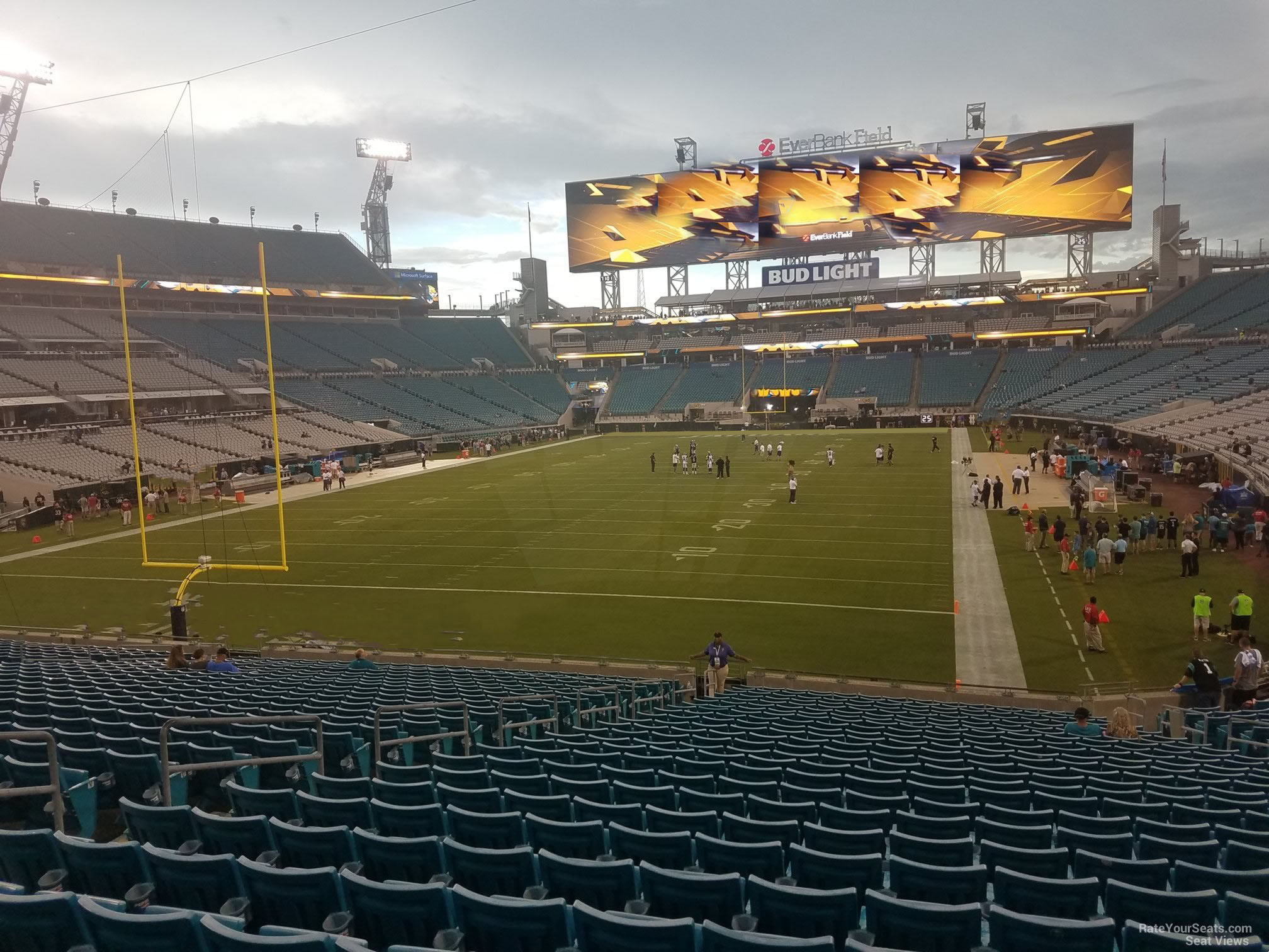 section 121, row cc seat view  - tiaa bank field