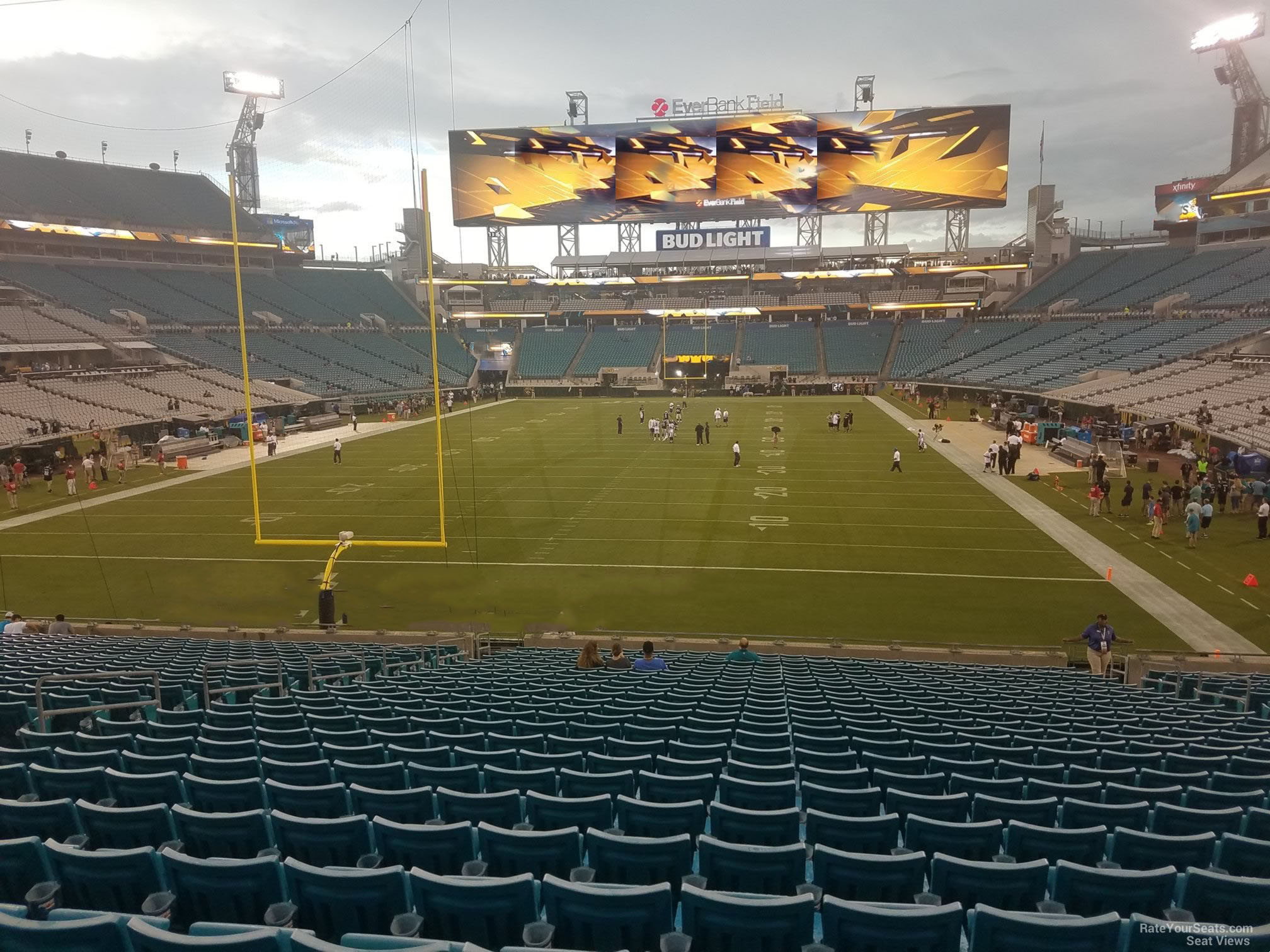 section 122, row cc seat view  - tiaa bank field