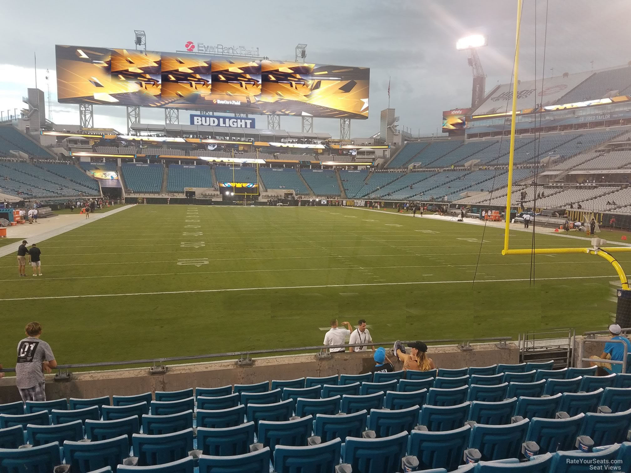 section 124, row j seat view  - everbank stadium