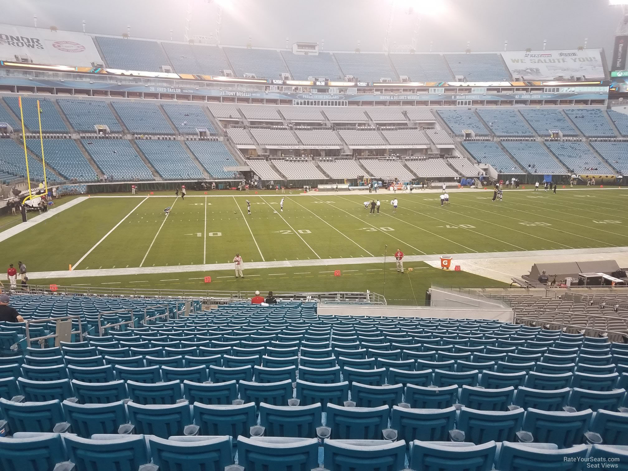 section 140, row cc seat view  - tiaa bank field