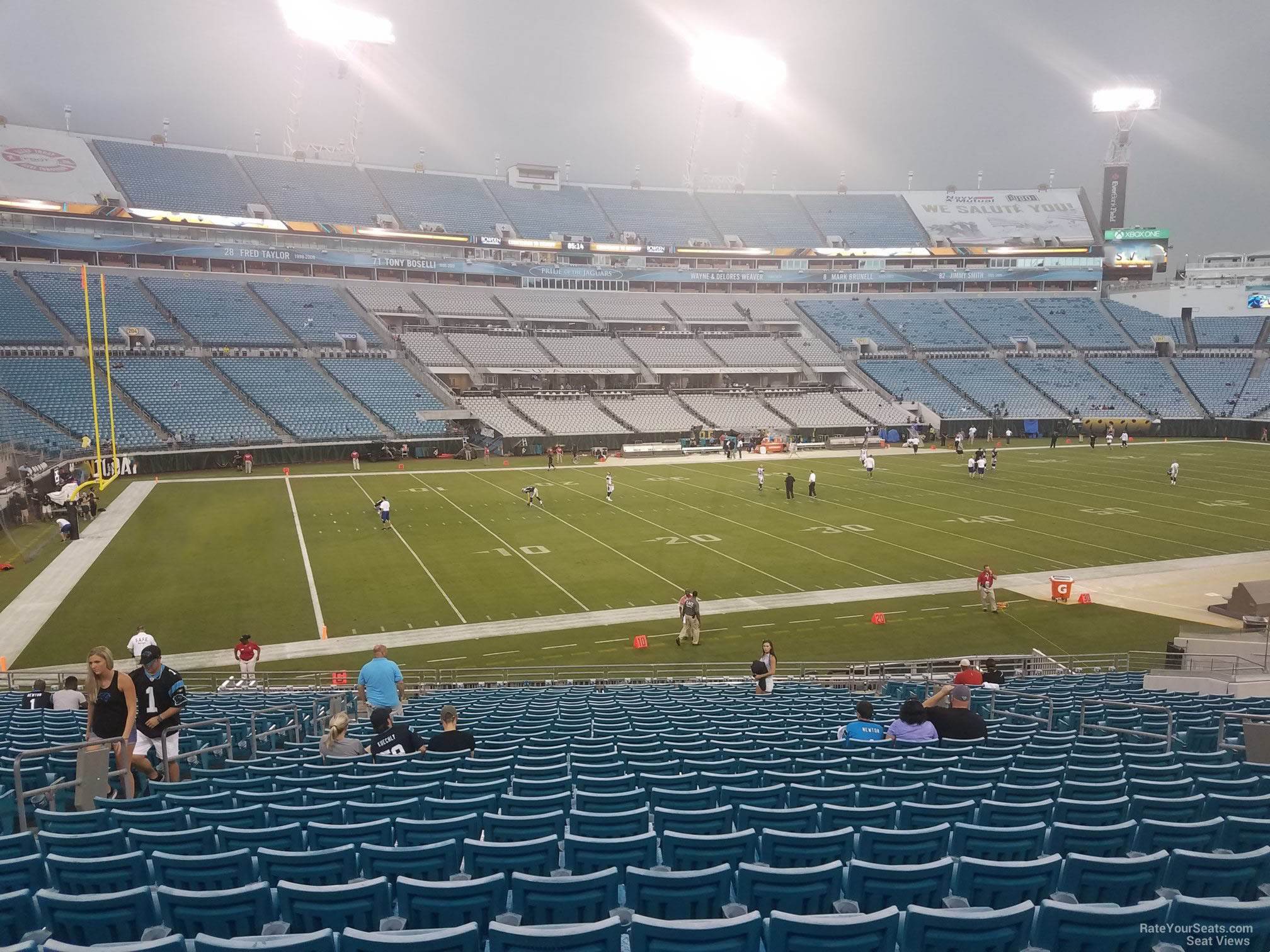 section 141, row cc seat view  - tiaa bank field