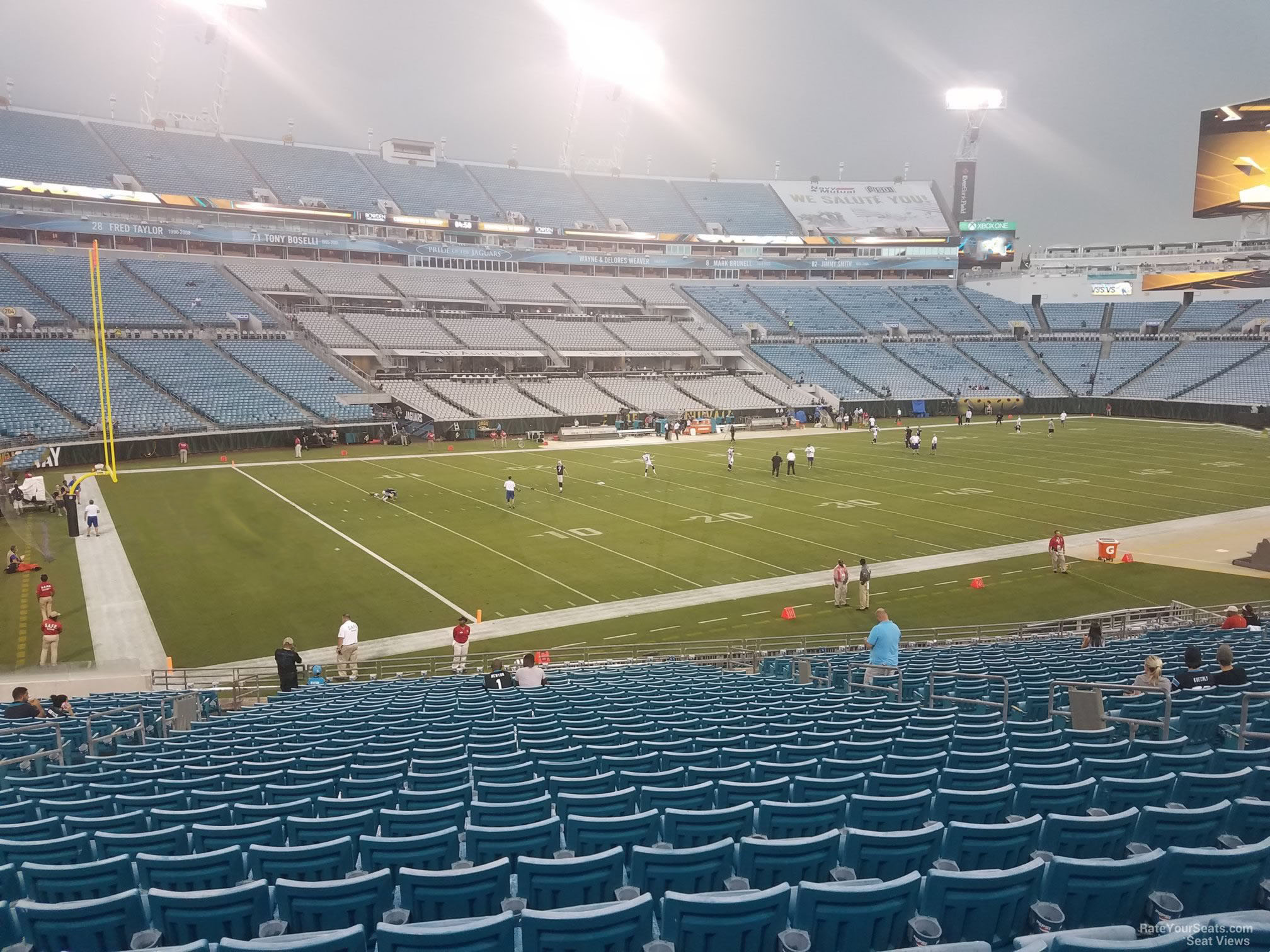 section 142, row cc seat view  - everbank stadium