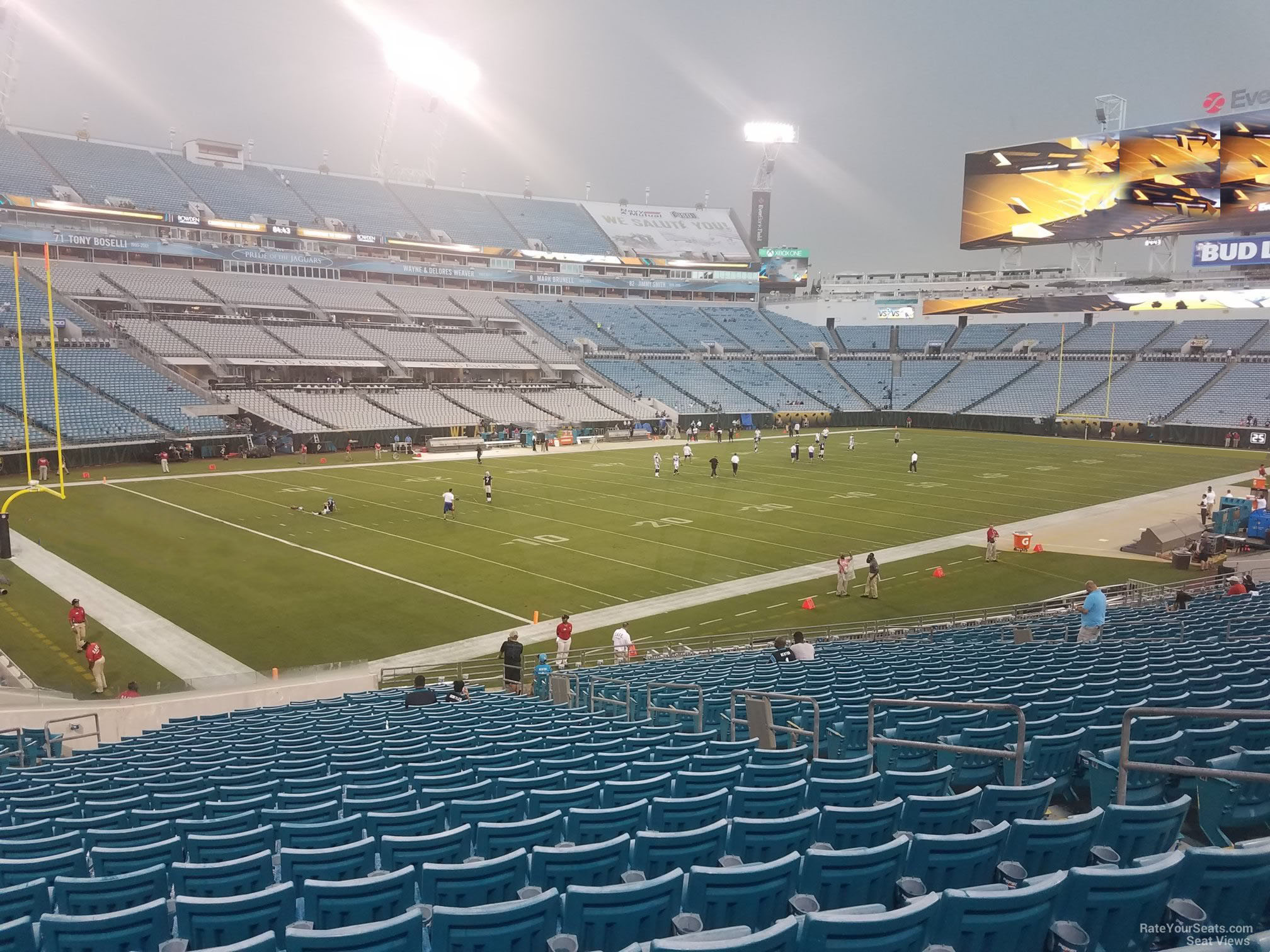 section 143, row cc seat view  - everbank stadium