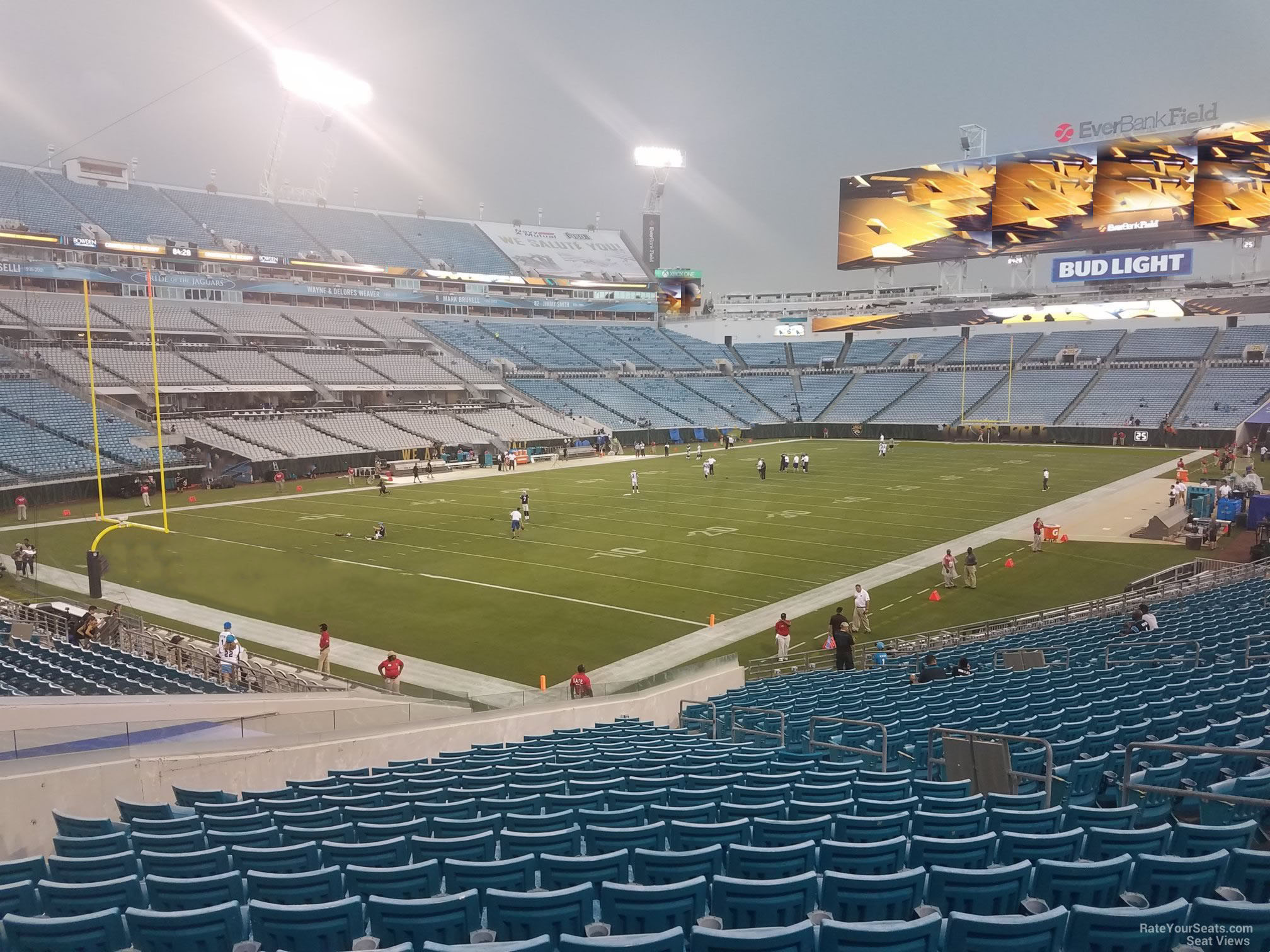 section 144, row cc seat view  - everbank stadium