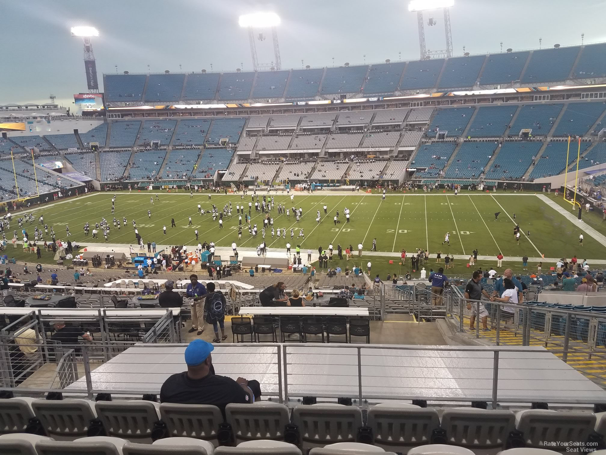 section 207, row f seat view  - tiaa bank field