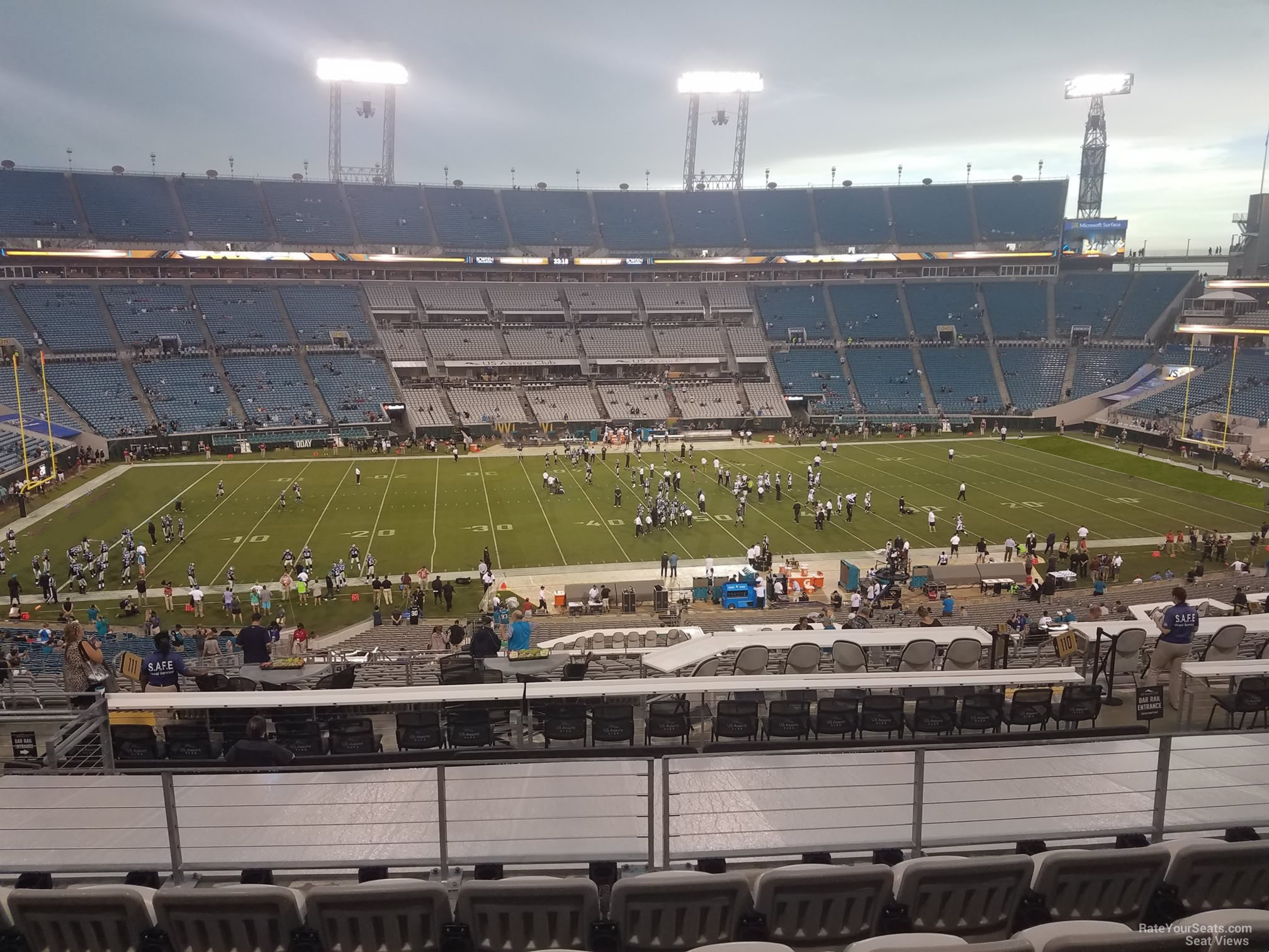 section 211, row f seat view  - everbank stadium