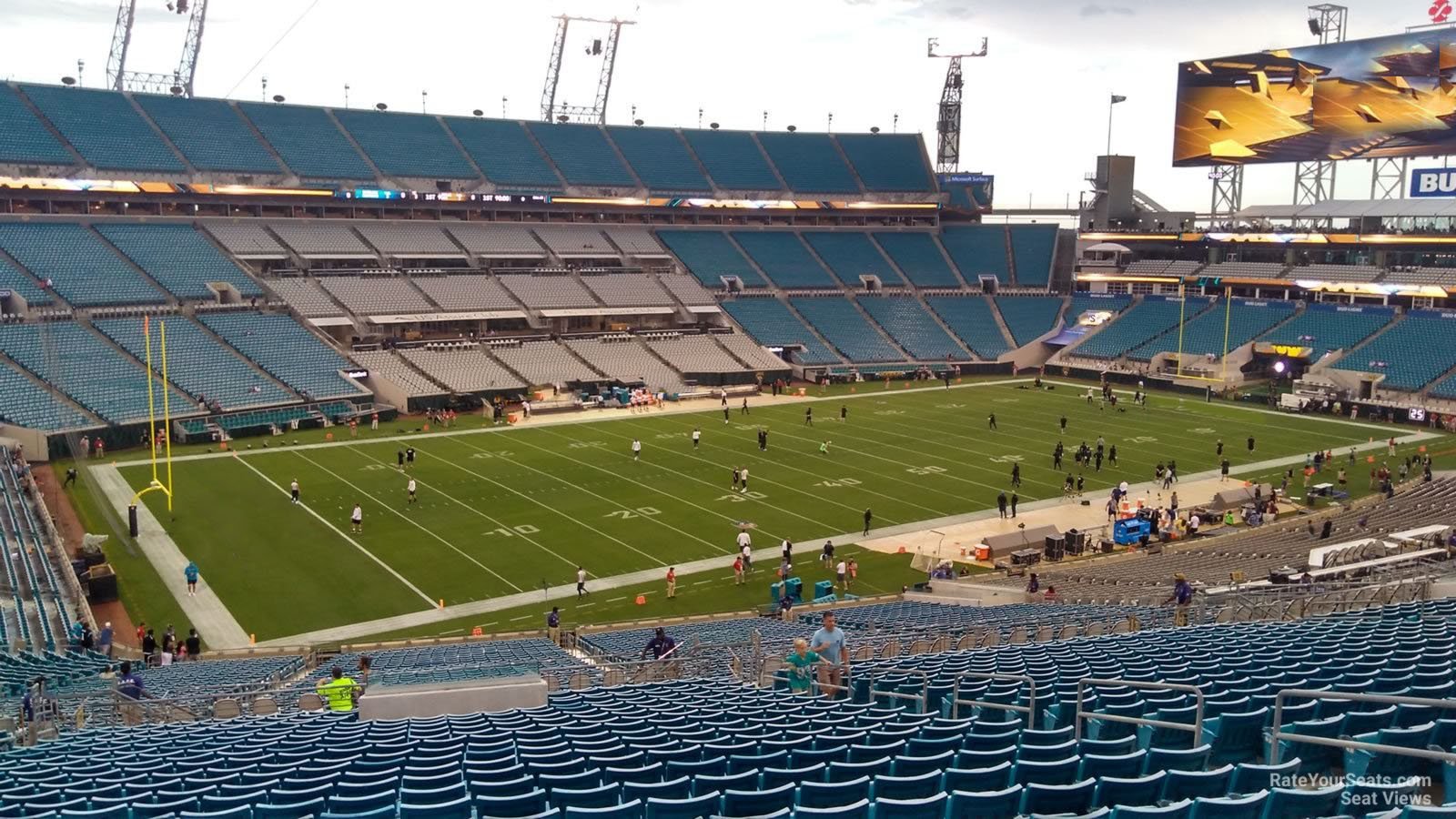 section 215, row cc seat view  - tiaa bank field