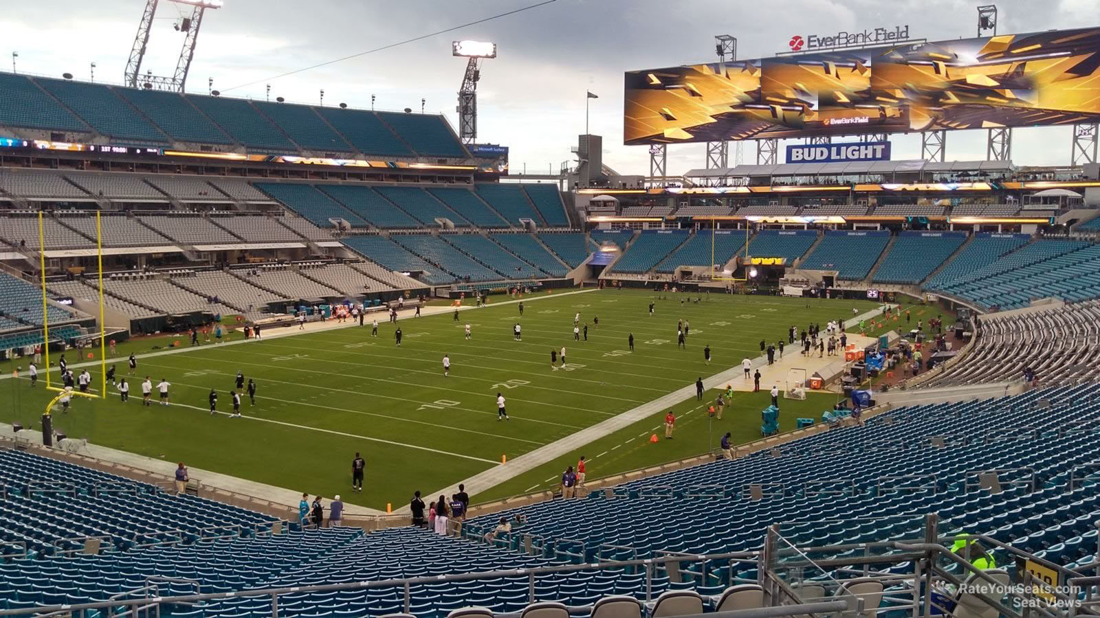 section 218, row f seat view  - tiaa bank field