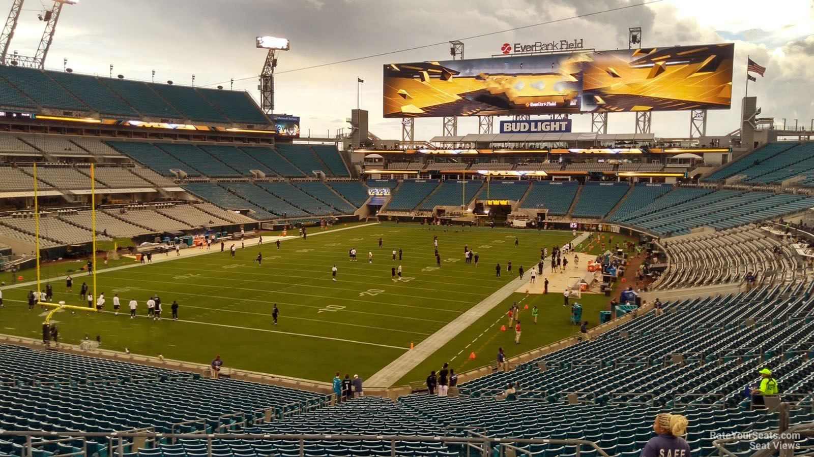section 219, row f seat view  - everbank stadium