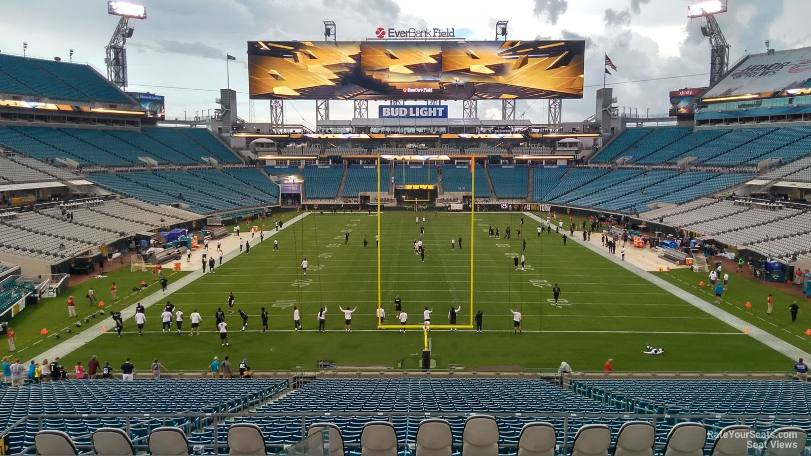 section 223, row f seat view  - tiaa bank field