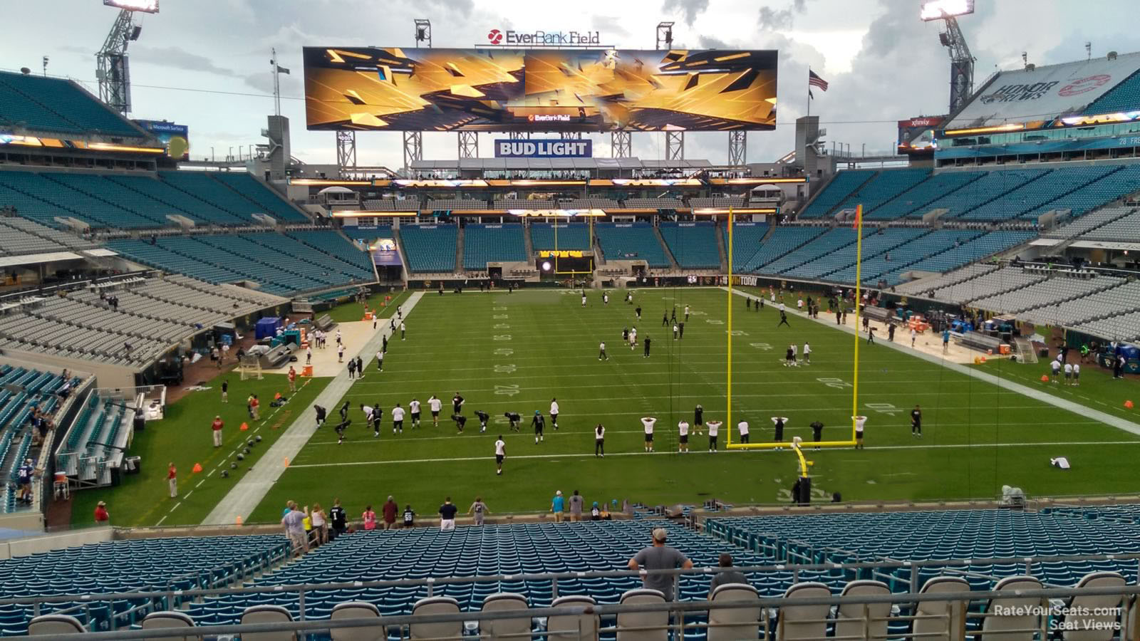 section 224, row f seat view  - tiaa bank field